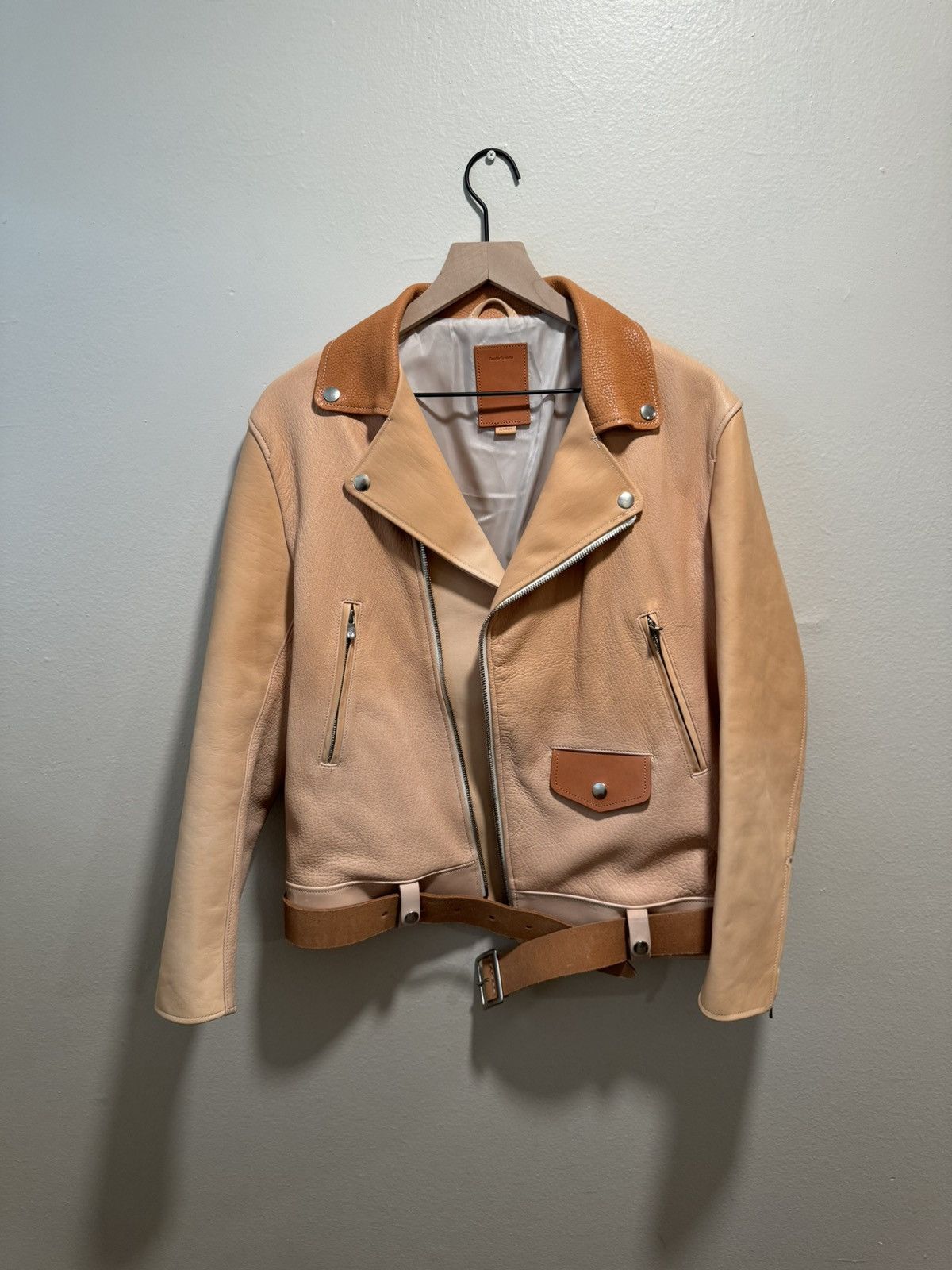 Hender Scheme not riders jacket Natural Leather | Grailed