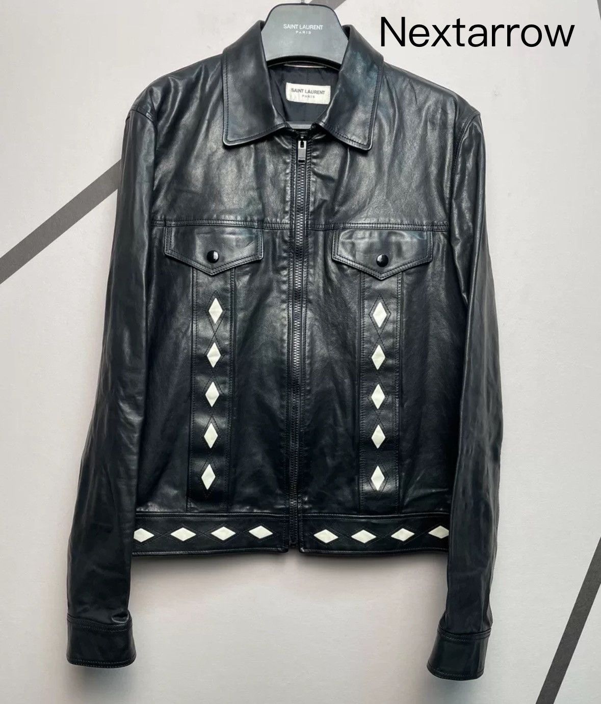 Saint Laurent Paris × Yves Saint Laurent Saint Laurent SLP genuine 15 spring/summer leather jacket Size US M / EU 48-50 / 2 - 1 Thumbnail