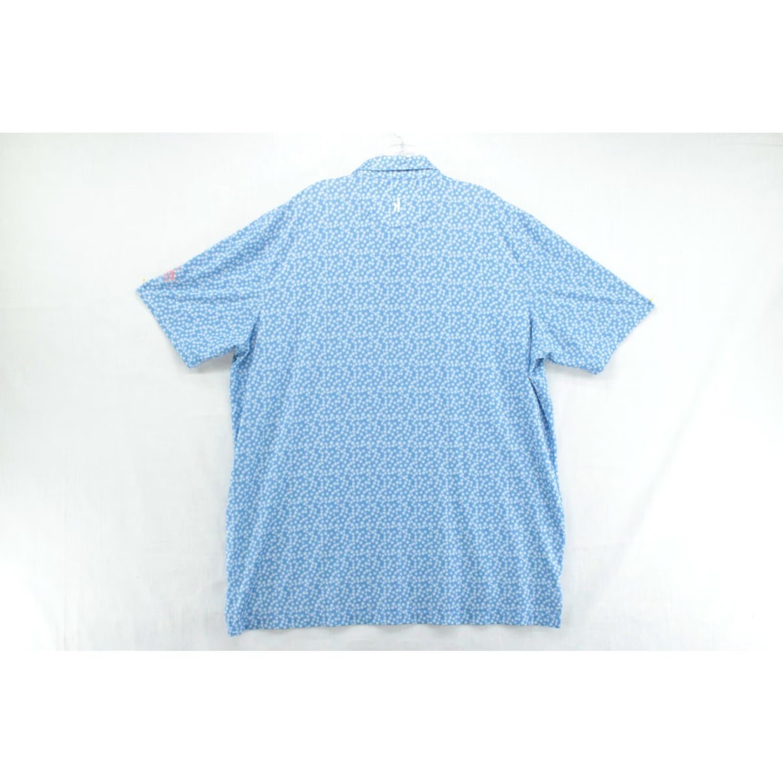 johnnie-O Johnnie-O Shirt Men XL Blue Geometric Short Sleeve Polo Performance Golf Size US XL / EU 56 / 4 - 5 Thumbnail