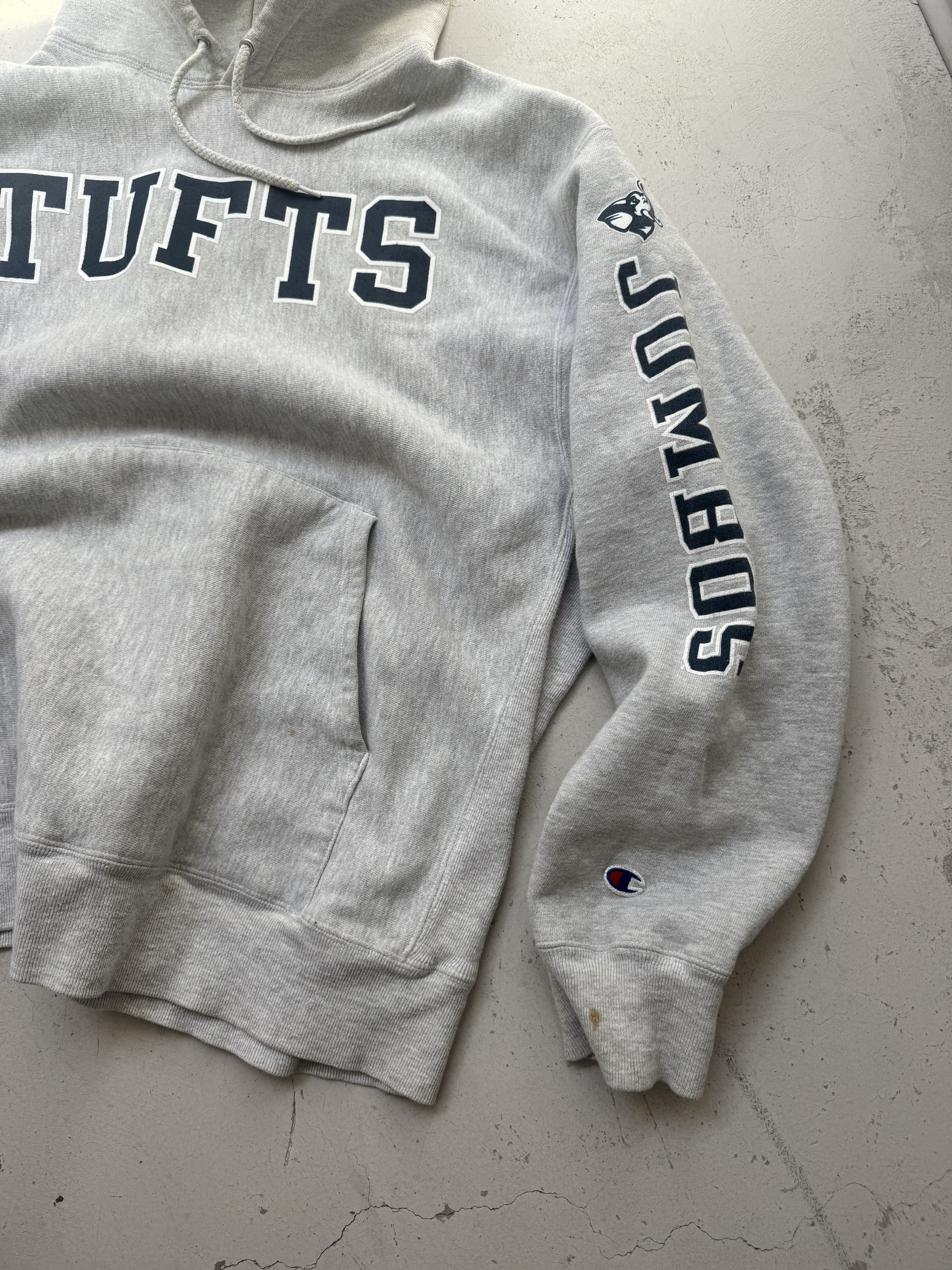 NCAA Vintage Tufts University Reverse Weave Hoodie Size XL Size US XL / EU 56 / 4 - 2 Thumbnail