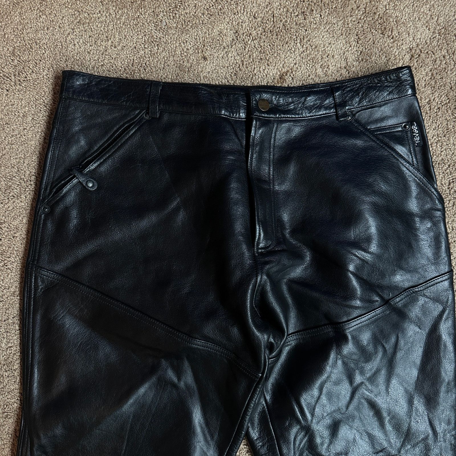 Other VTG First Racing Riding Gear Motorcycle Leather Pants 36x35 Size US 36 / EU 52 - 11 Thumbnail