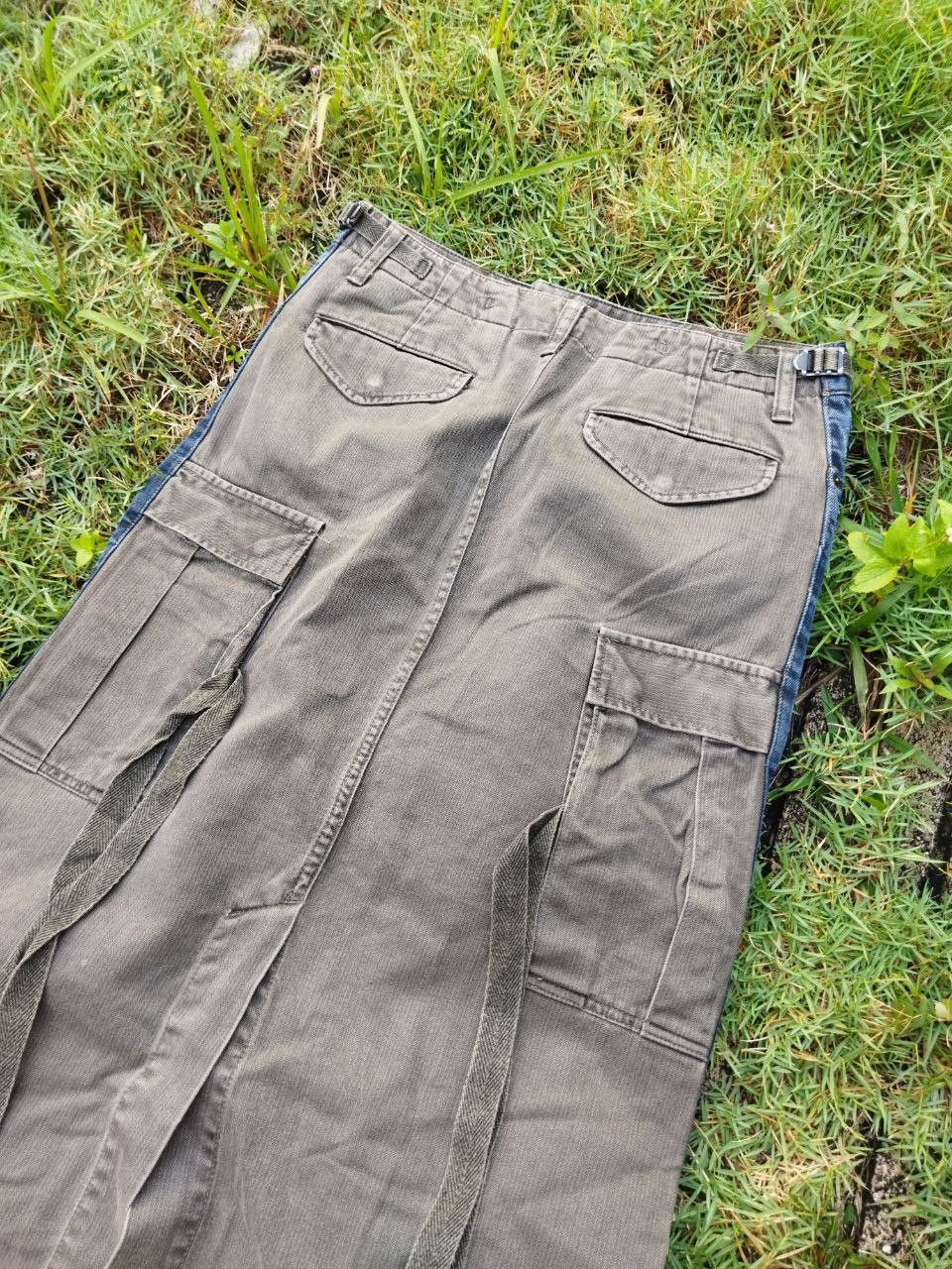 Maison MIHARA YASUHIRO Miharayasuhiro Japan 2 Tone Tactical Skirt Size 30" / US 8 / IT 44 - 4 Thumbnail