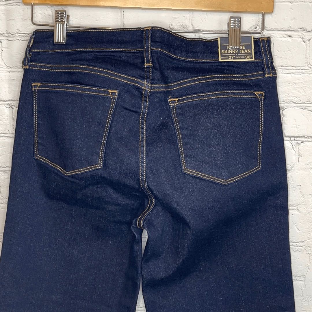 J.Crew J. Crew Women’s Midrise Skinny Jeans size 27, new with tag blue dark wash skinny jeans Womens 27 Jeans Size 27" / US 4 / IT 40 - 4 Thumbnail