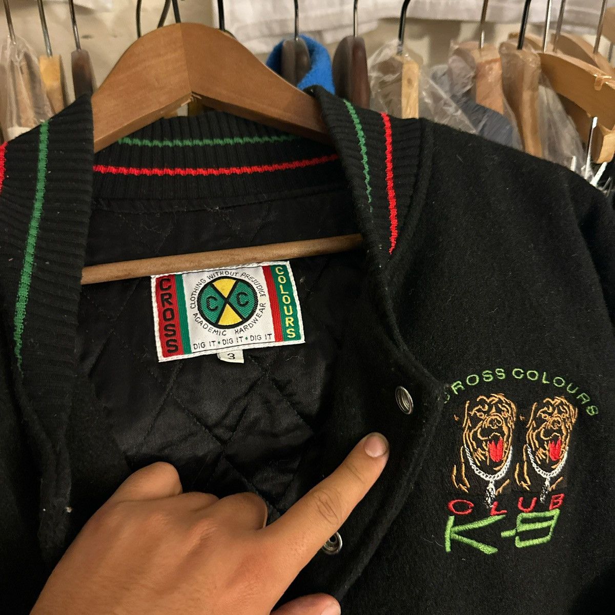 Cross Colours Vintage Cross Colours K-9 Club Jacket Size US XL / EU 56 / 4 - 4 Thumbnail