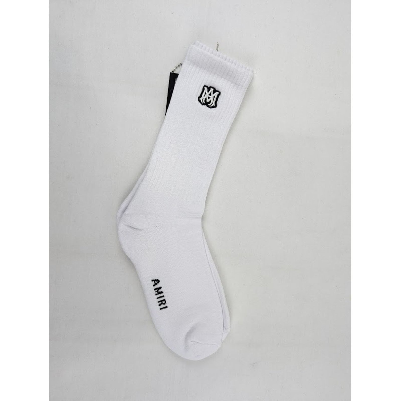 Amiri o1rshd1 Q:3 / Size: 45/46 / MA Embroidery Socks White/Black Size ONE SIZE - 1 Thumbnail