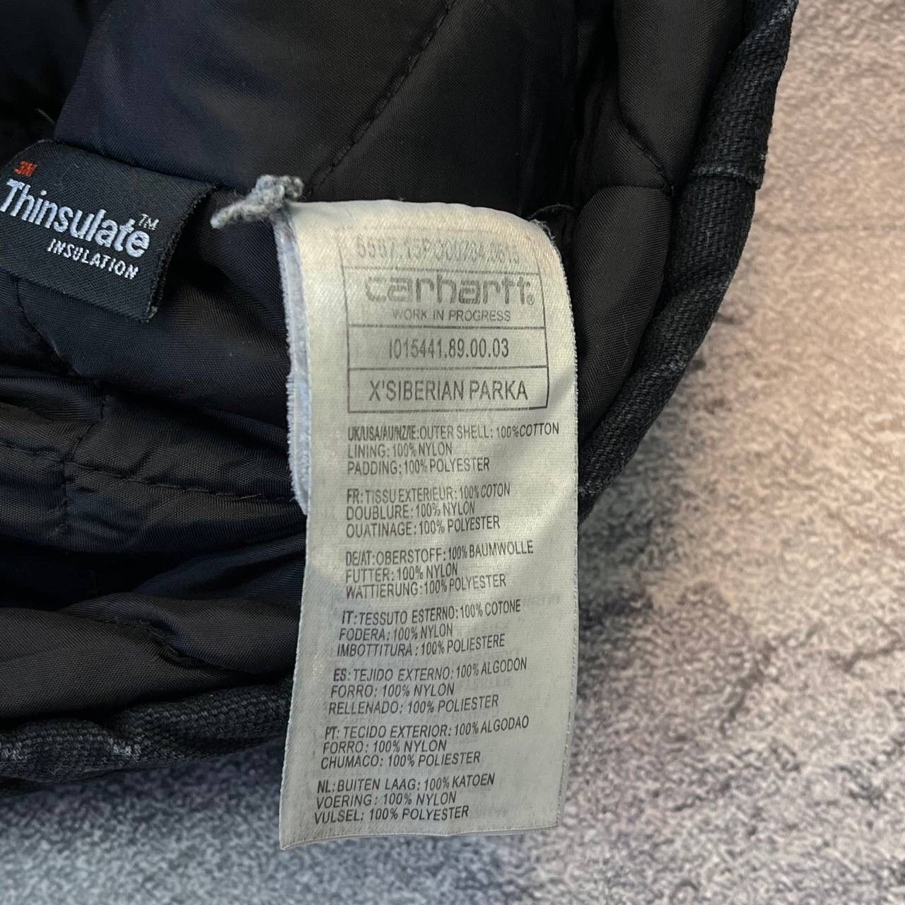 Carhartt Vintage Carhartt Siberian Parka 3M Thinsulate Black Faded Size US XS / EU 42 / 0 - 10 Thumbnail