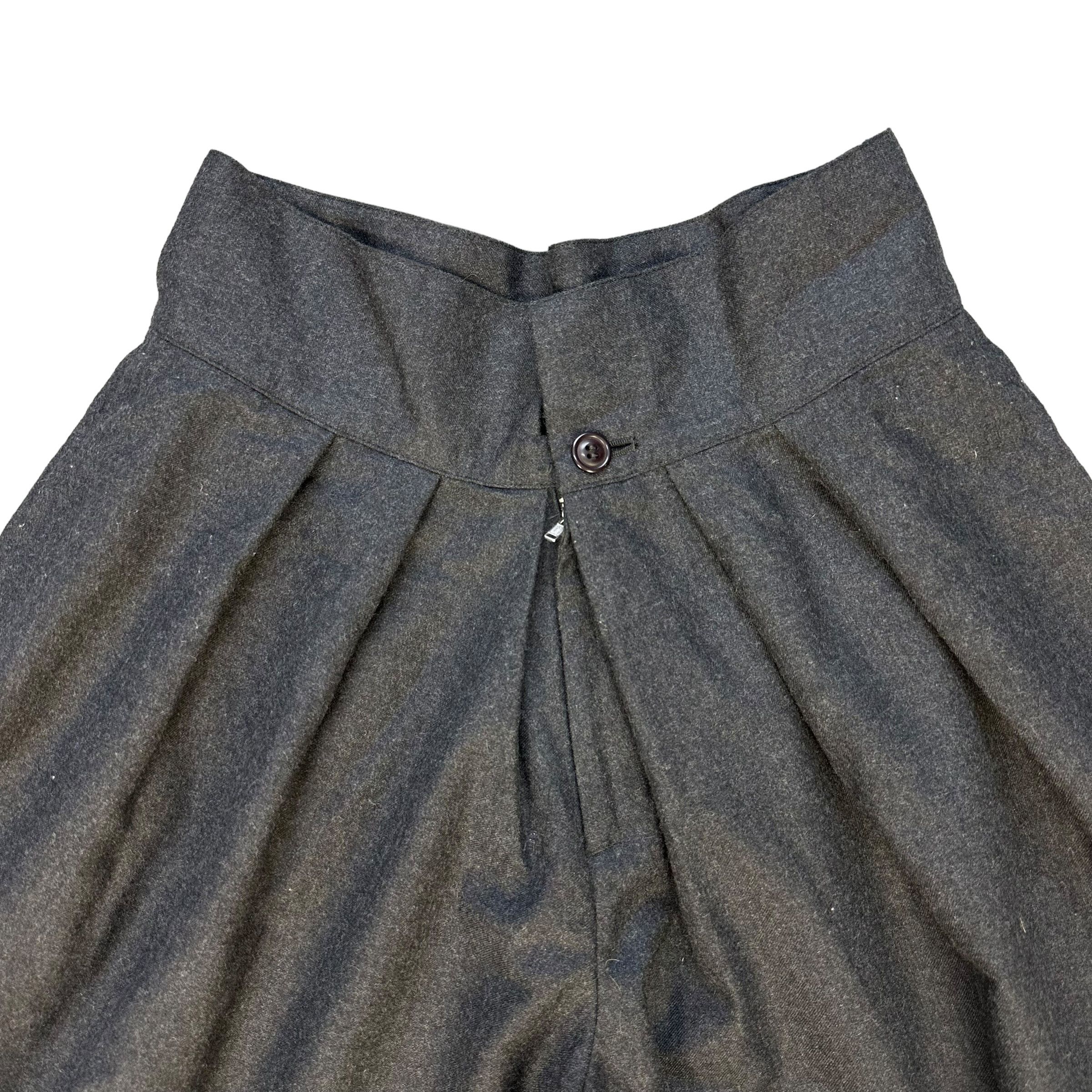 Sunao Kuwahara SUNAO KUWAHARA Wool Loose Shorts Pant #A44-1007 Size 29" - 2 Thumbnail