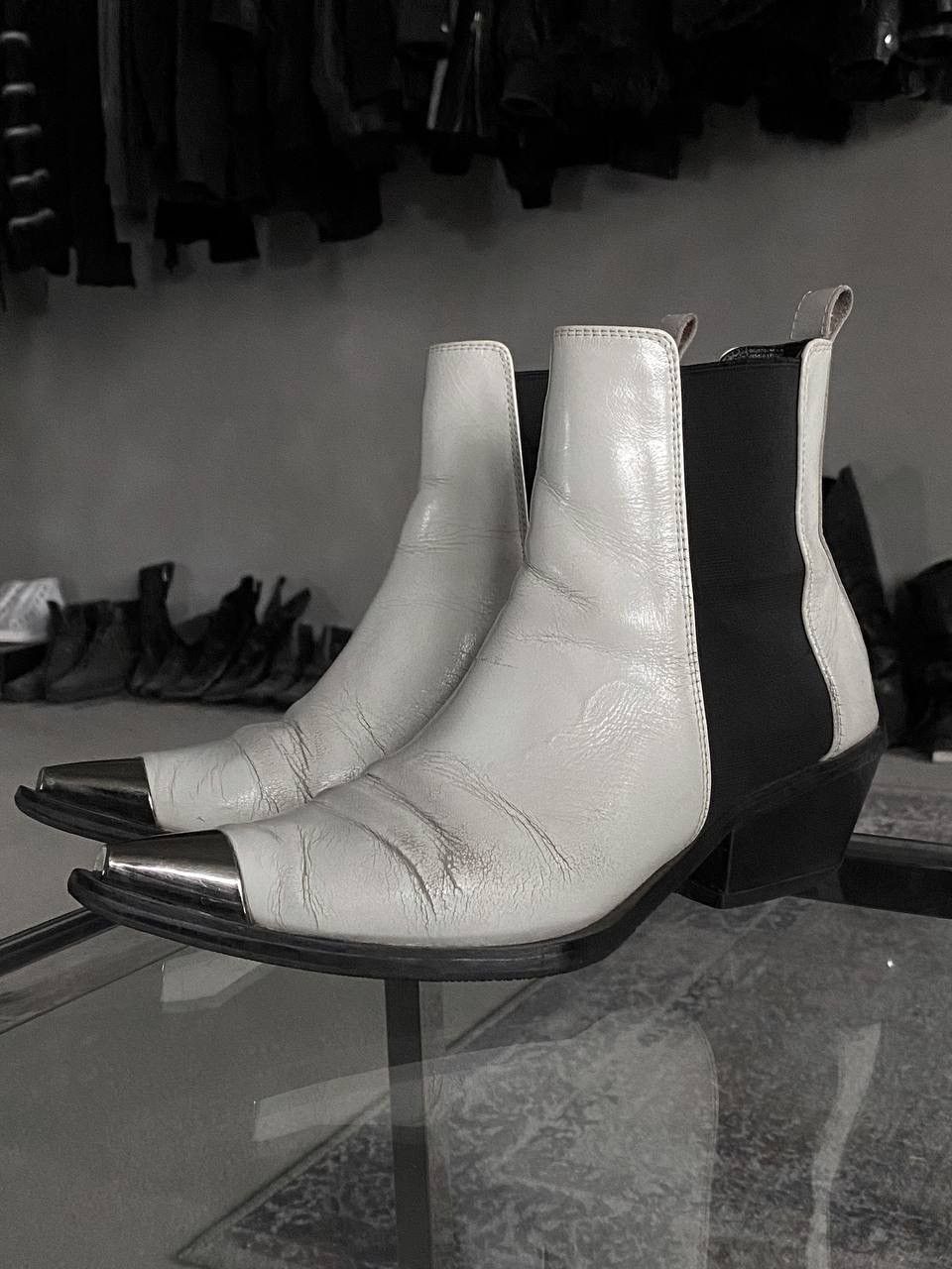 Helmut Lang Helmut Lang Leather Cowboy Metal Noses Boots Size US 9 / IT 39 - 2 Thumbnail