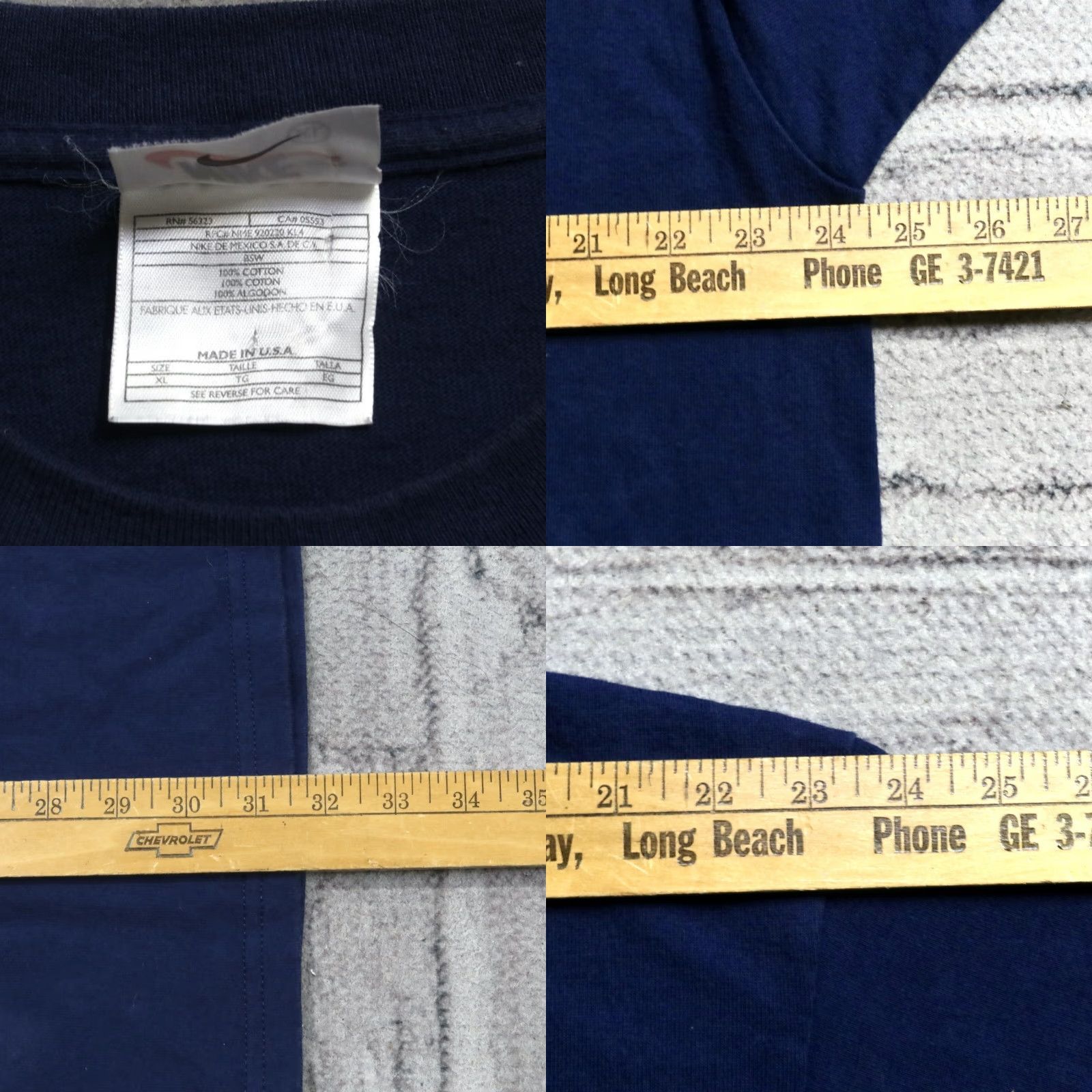 Nike Vintage Nike Town San Francisco Shirt XL Navy Mens Size US XL / EU 56 / 4 - 8 Thumbnail