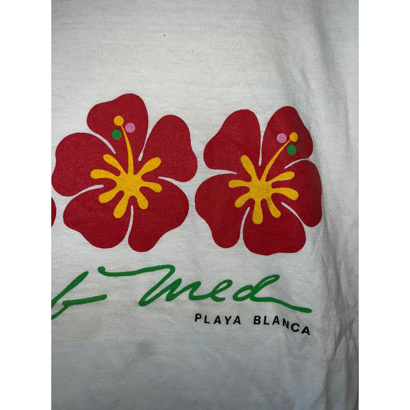 Vintage Vintage Mexico Club Med Playa Blanca Shirt White L Beach Tee Size US L / EU 52-54 / 3 - 3 Thumbnail