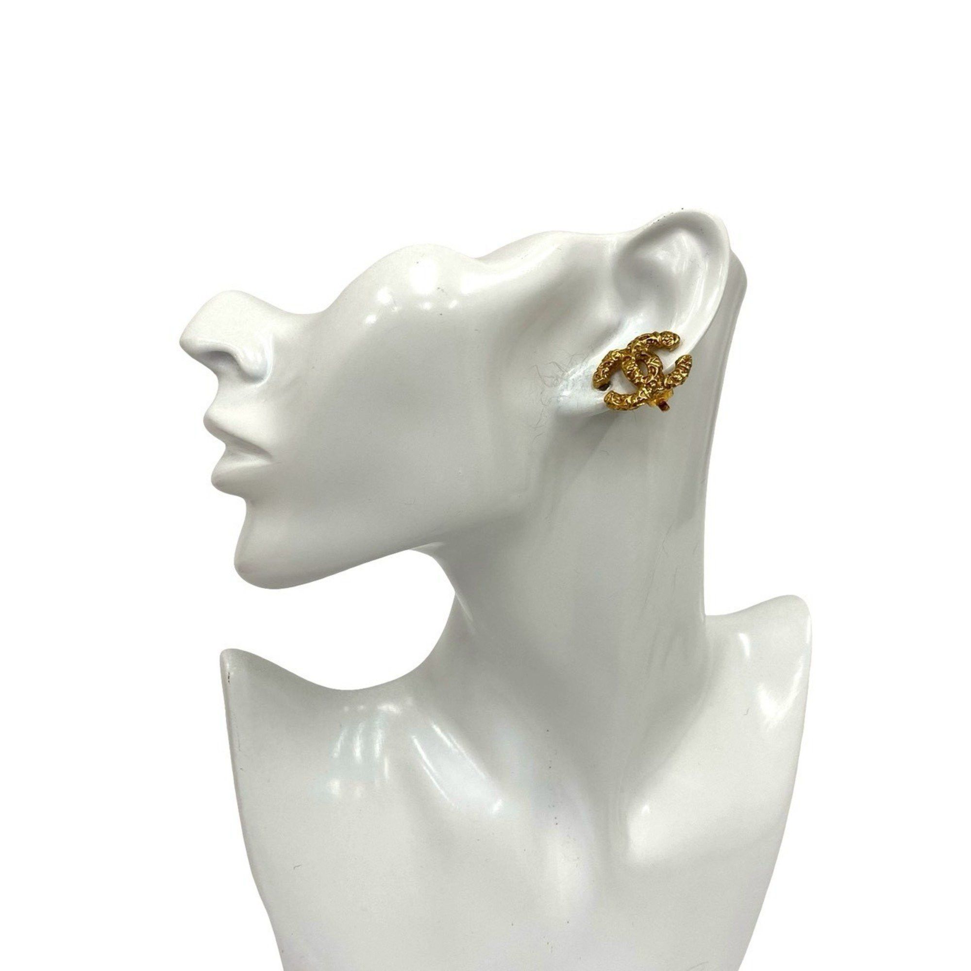 Chanel CHANEL Coco Mark Lava Earrings and Ear Cuffs, Gold, 109-7 Size ONE SIZE - 1 Thumbnail