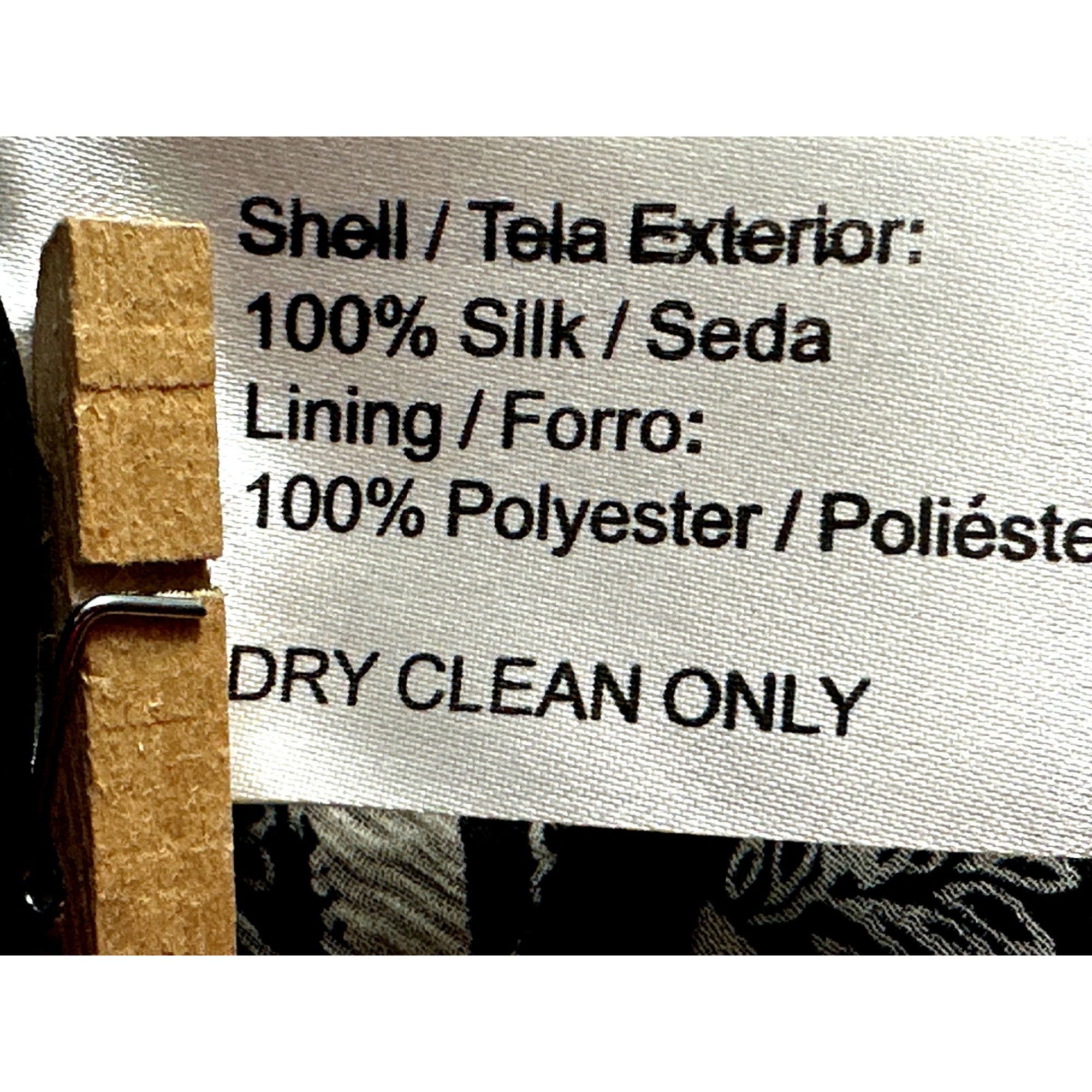 Oscar De La Renta Oscar de la Renta Size 6 Vintage Silk Dress Black White Lace Size M / US 6-8 / IT 42-44 - 12 Thumbnail