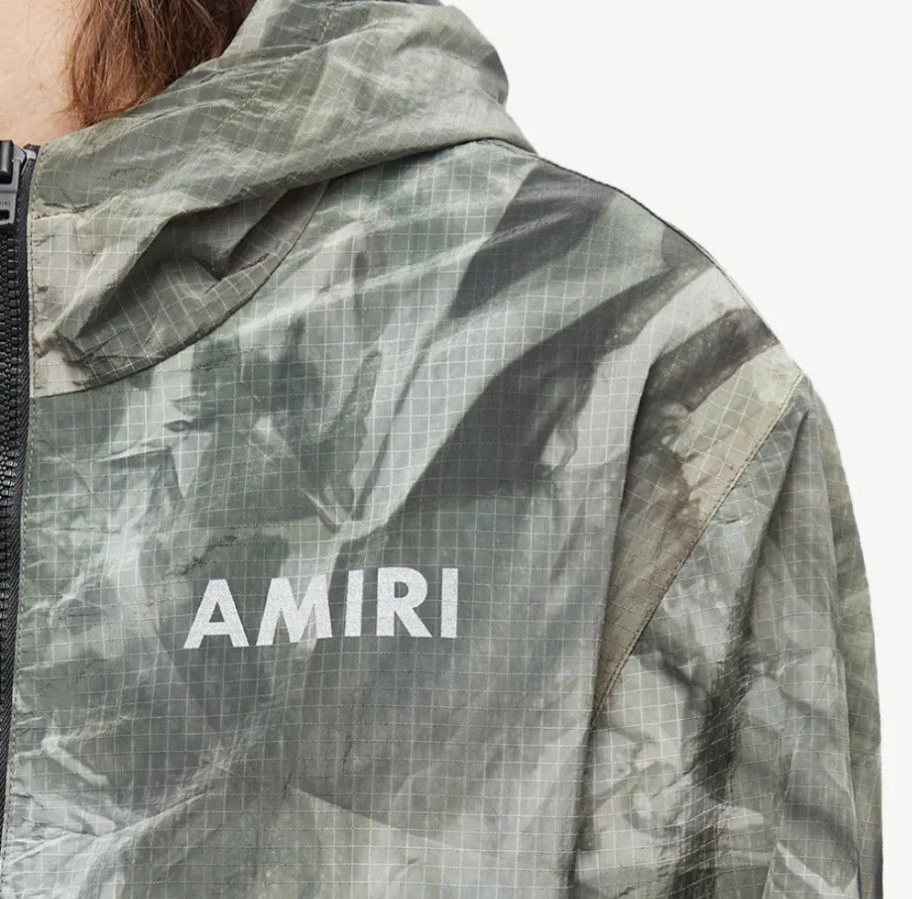 Amiri AMIRI Green Logo Camouflage Windbreaker Size L Size US L / EU 52-54 / 3 - 3 Thumbnail