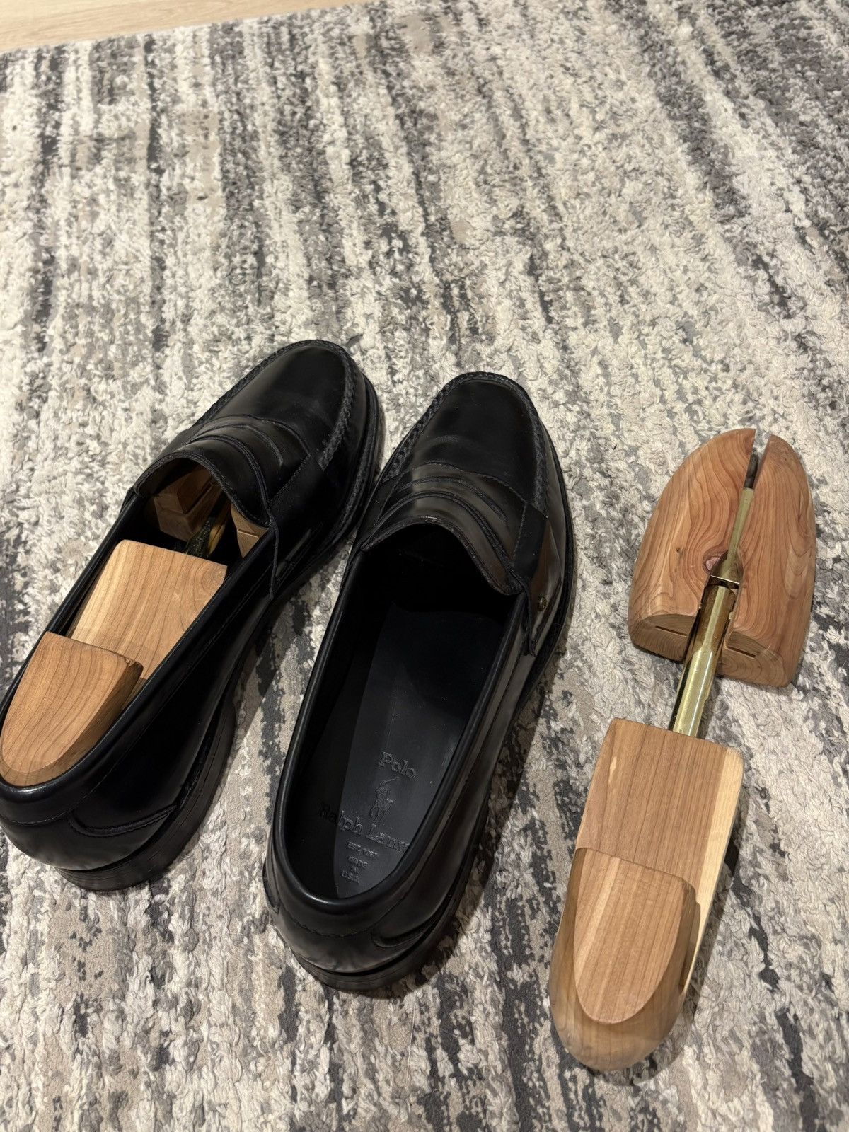Polo Ralph Lauren Vintage Polo Ralph Lauren Black Penny Loafer Made in USA Size US 9 / EU 42 - 4 Thumbnail