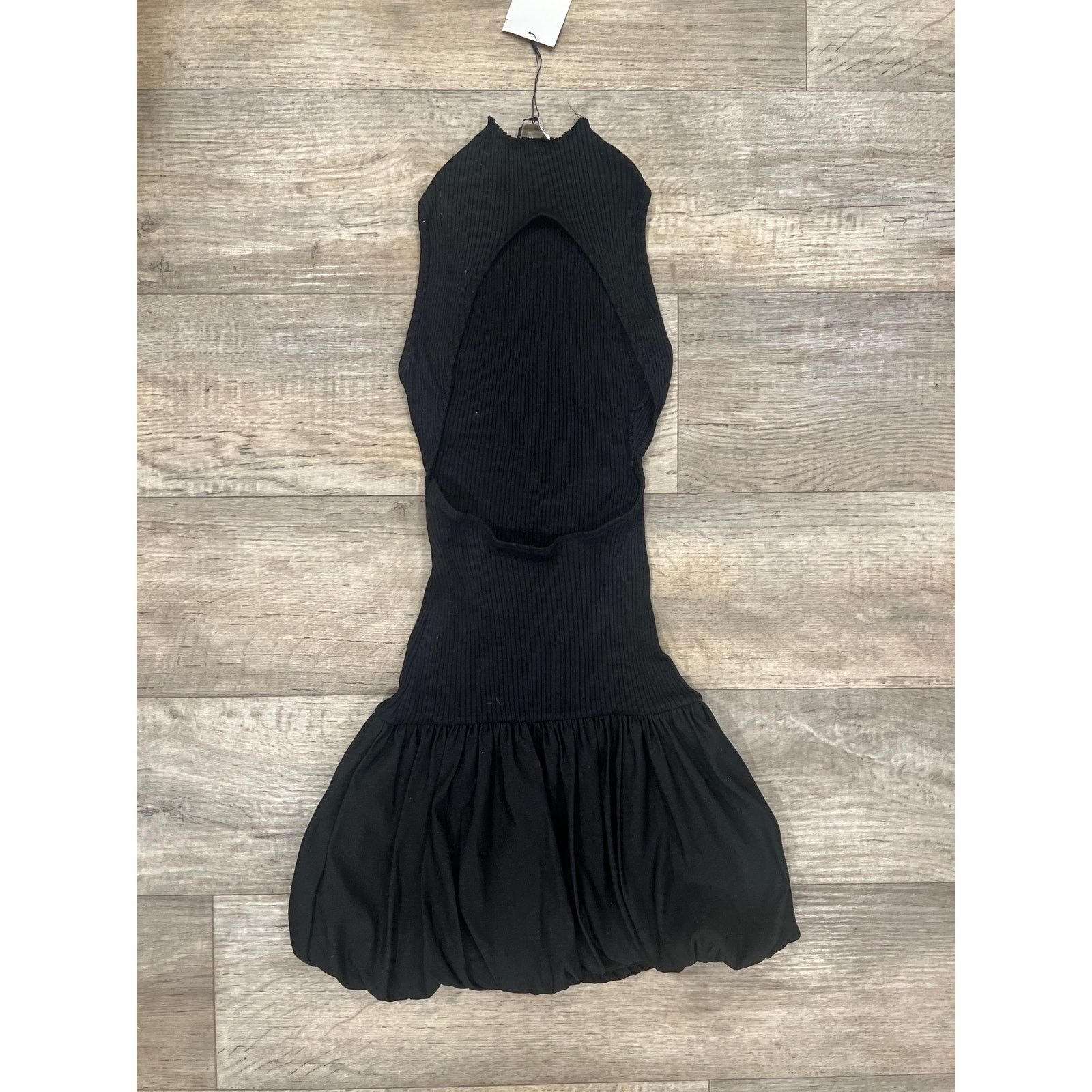 annie denim fit and flare midi dress in white ZARA Black One Sleeve Ruched Mini Dress UK XS main image 0