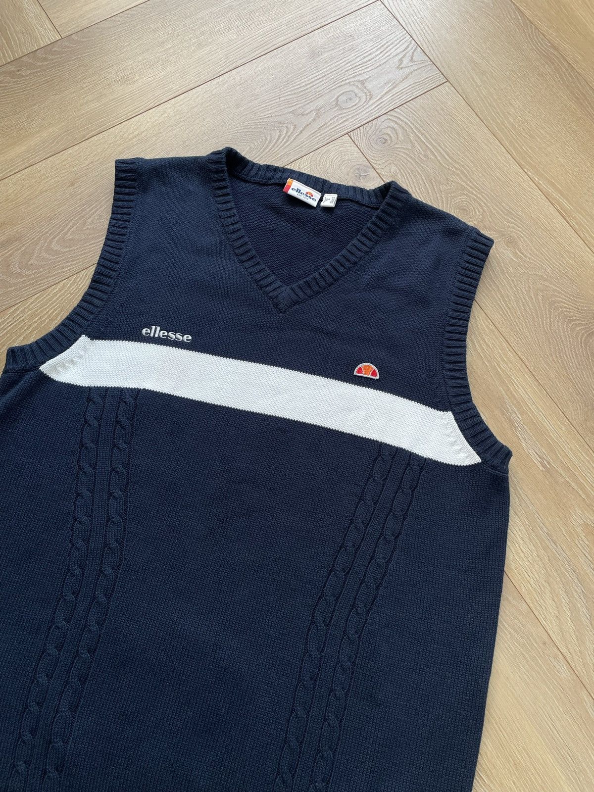 Ellesse × Vintage Ellesse Retro 00s Knitwear Jumper Pull Streetwear Skate Rap Size US M / EU 48-50 / 2 - 3 Thumbnail