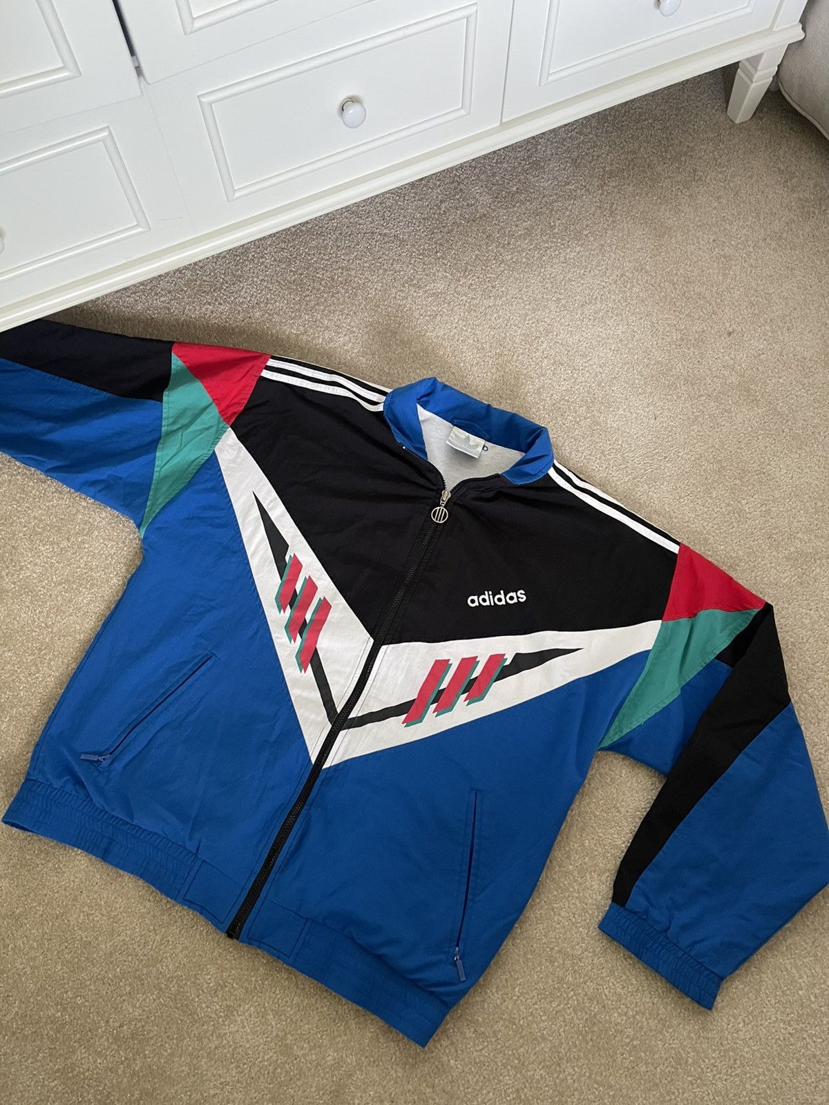 Adidas Adidas vintage bomber jacket 90s stripes Size US L / EU 52-54 / 3 - 1 Thumbnail