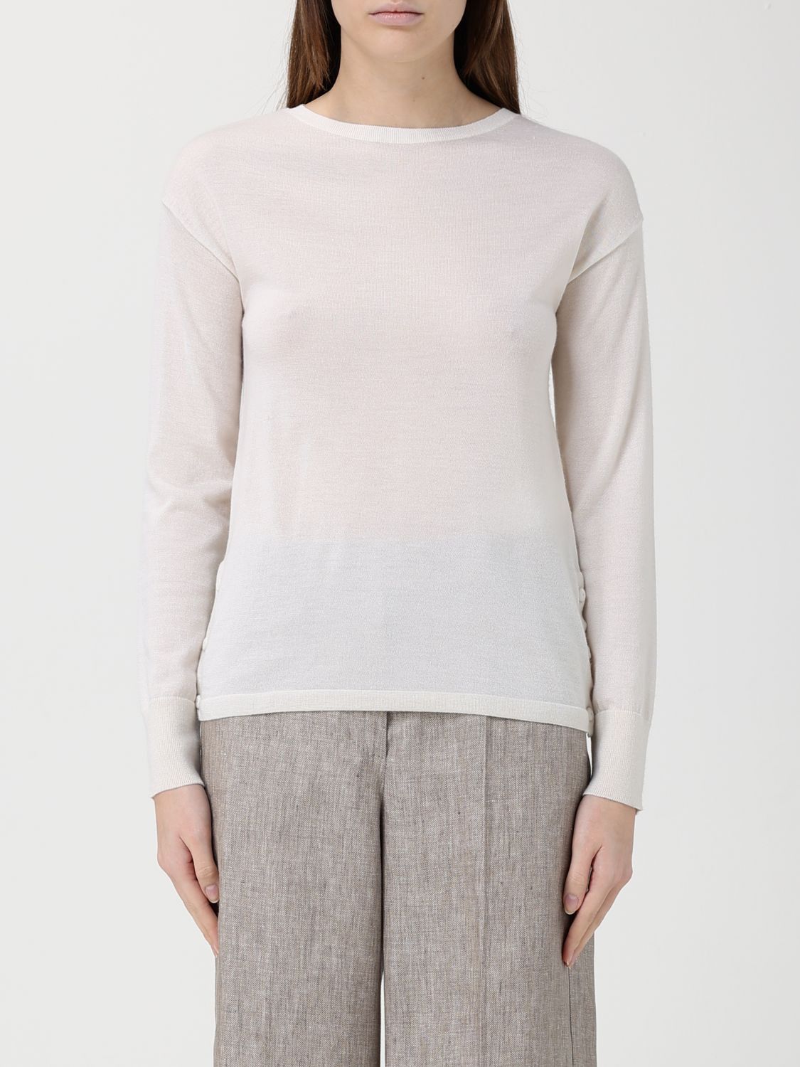 Max Mara Max Mara Sweater Woman Ivory Size S / US 4 / IT 40 - 1 Thumbnail
