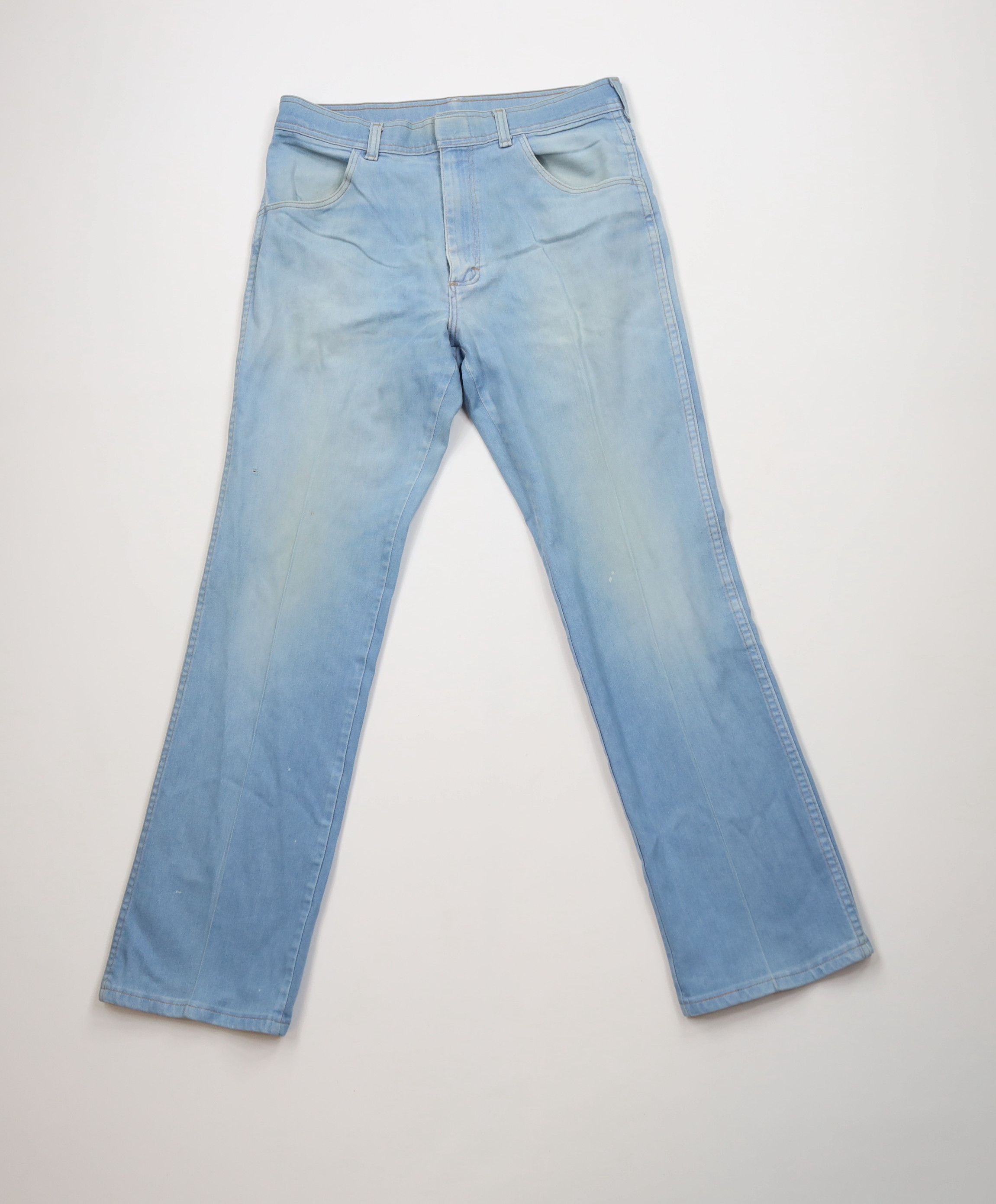 Vintage Vintage 70s Streetwear Flared Bootcut Denim Jeans Blue USA Size US 30 / EU 46 - 1 Thumbnail