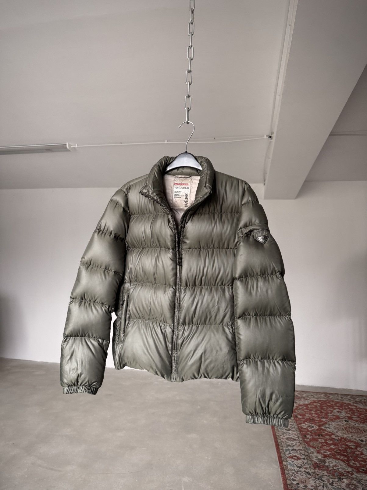 Prada Vintage Prada Down Jacket Dark Green Size M / US 6-8 / IT 42-44 - 5 Thumbnail