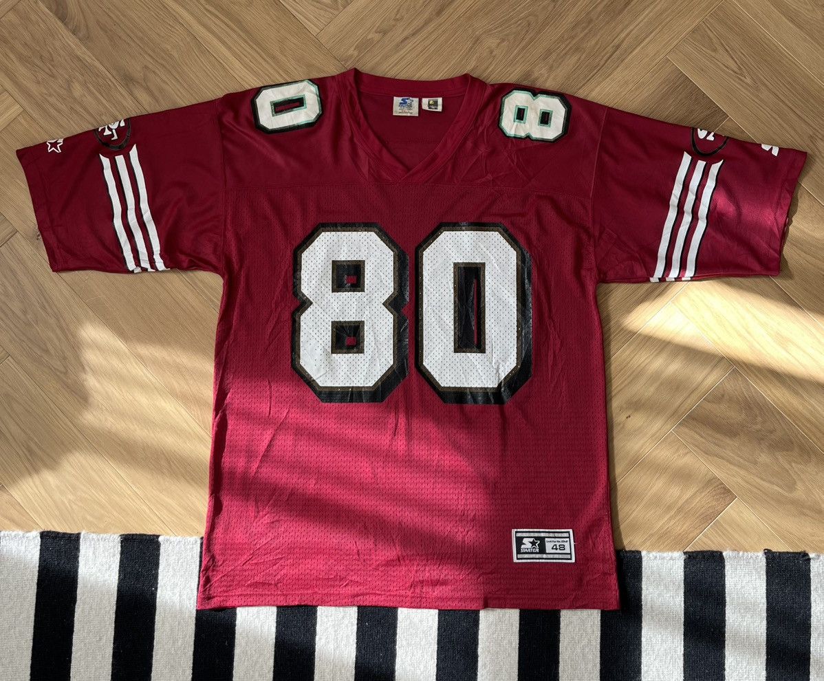 Starter 1995 Jerry Rice San Francisco 49ers Starter Home Jersey Size US L / EU 52-54 / 3 - 2 Thumbnail