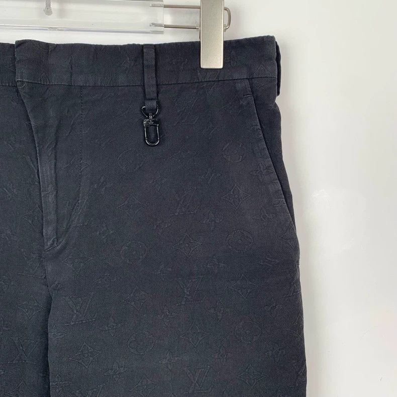 Louis Vuitton Louis Vuitton Black cotton straight leg jeans with logo pr Size US 38 / EU 54 - 3 Thumbnail
