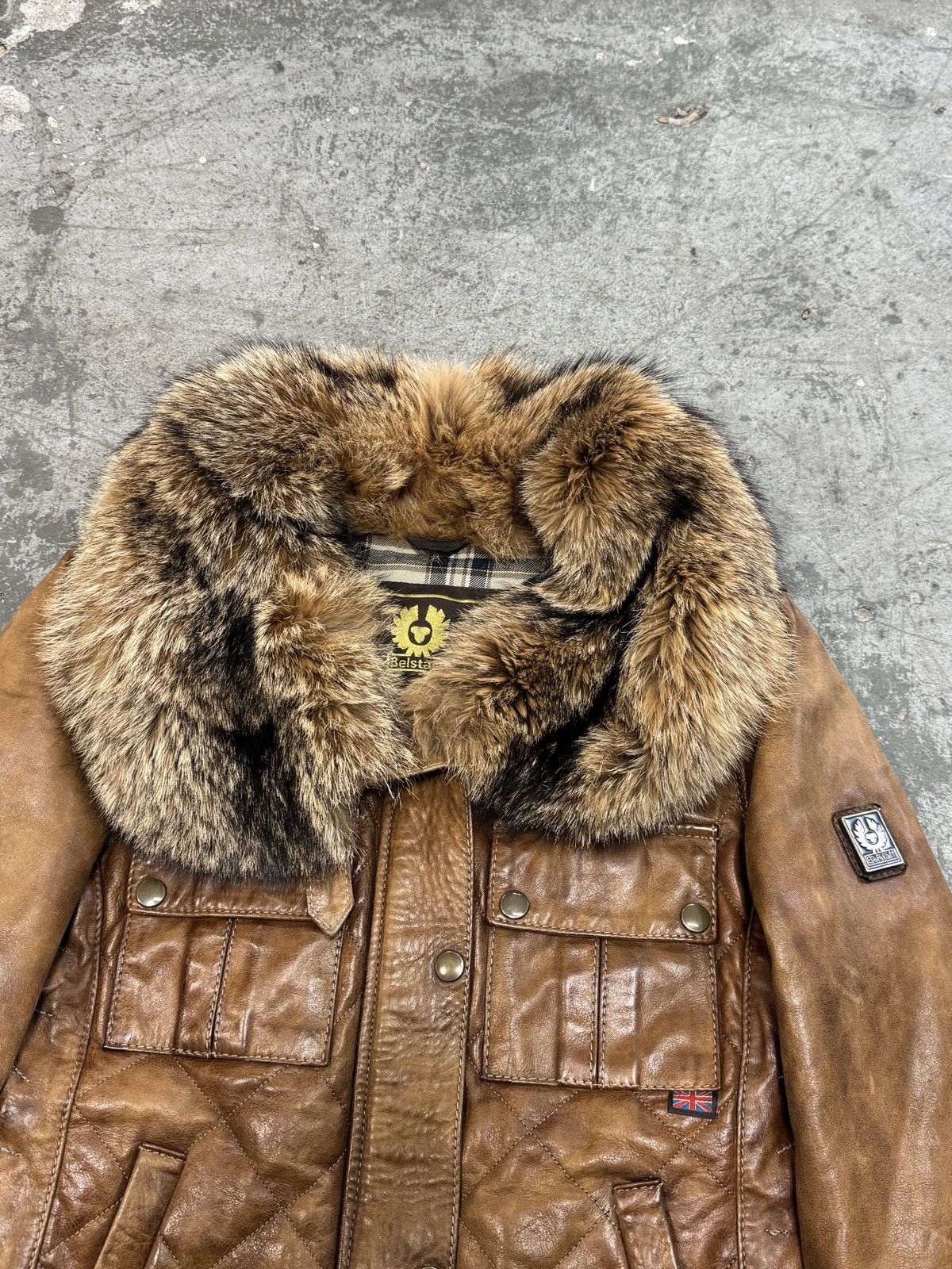 Belstaff Vintage Belstaff Real Leather With Real Fur Jacket Size M / US 6-8 / IT 42-44 - 2 Thumbnail