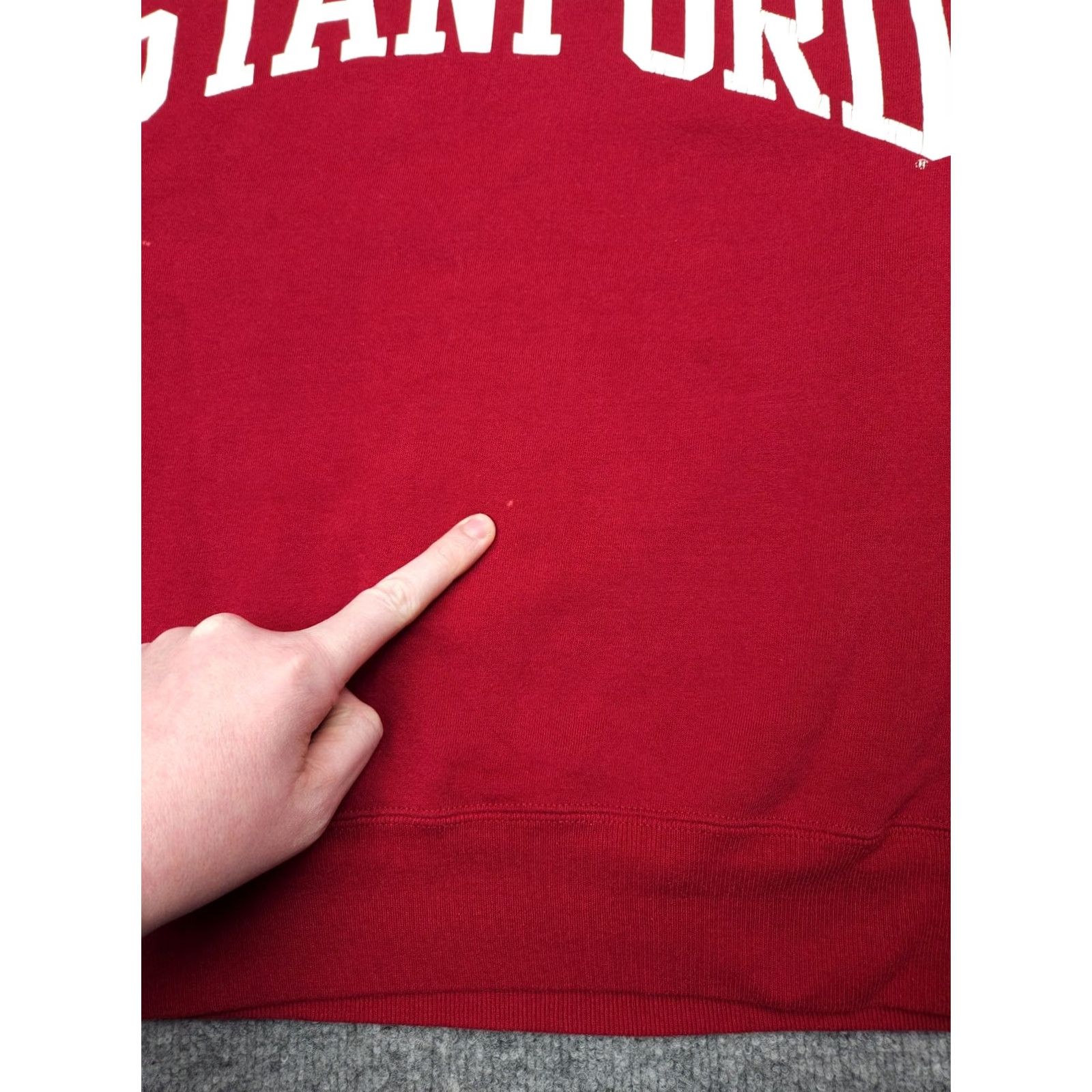Russell Athletic VINTAGE Russell USA Stanford University Sweatshirt Men XL Red Spellout 90s Pullover Crew Neck Long Sleeve Fleece Cotton Logo Regular Sweatshirt Size US XL / EU 56 / 4 - 4 Thumbnail