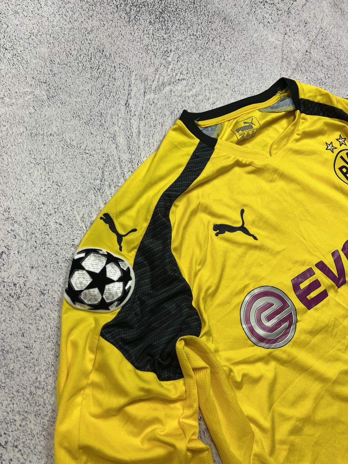 Puma Borussia Dortmund 2016 #5 Bartra Soccer Long Sleeve Jersey Size US L / EU 52-54 / 3 - 6 Thumbnail