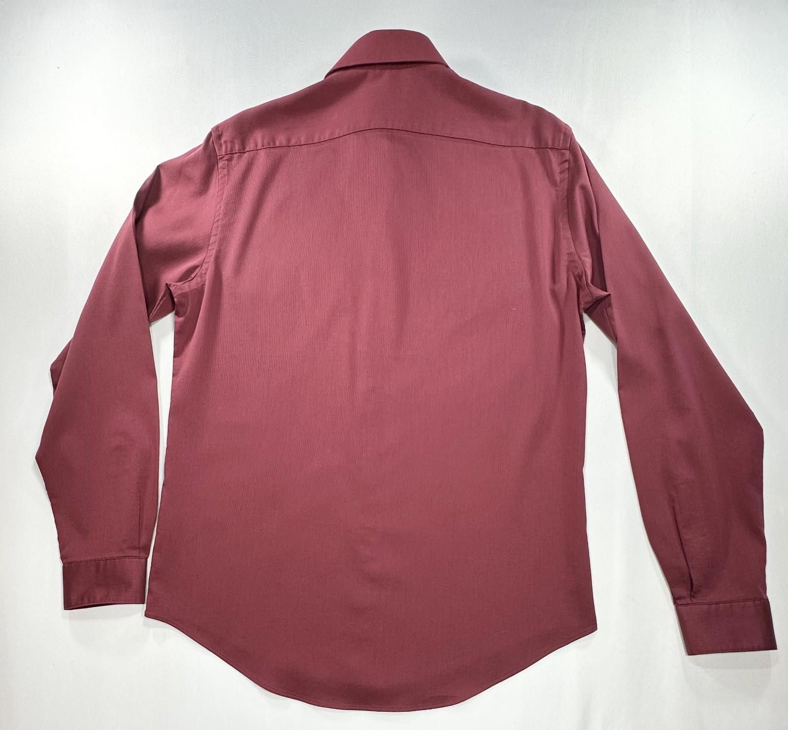 Van Heusen Van Heusen Stain Shield Slim Fit Stretch Button Up Red Men M Size US M / EU 48-50 / 2 - 2 Thumbnail