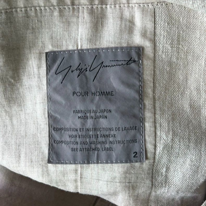 Yohji Yamamoto Yohji Yamamoto Yohji Yamamoto Linen Suit Blazer with Tag Size US M / EU 48-50 / 2 - 6 Thumbnail