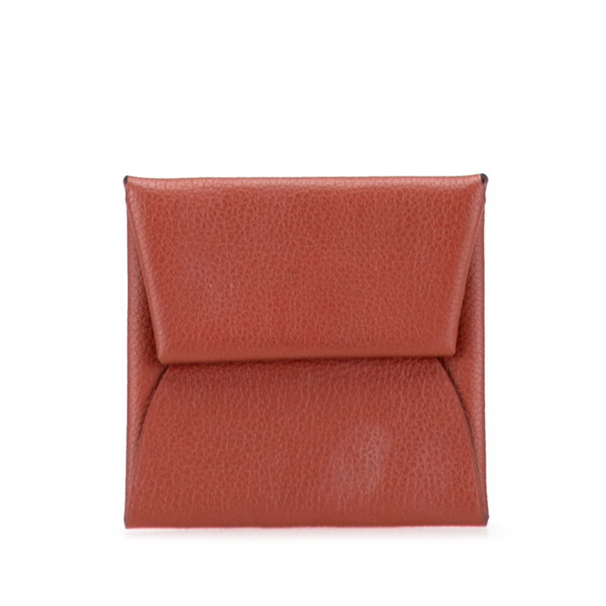 Hermes Hermès Bastia Wallet/Coin Case Brown Evercolor Women's HERMES Size ONE SIZE - 1 Thumbnail