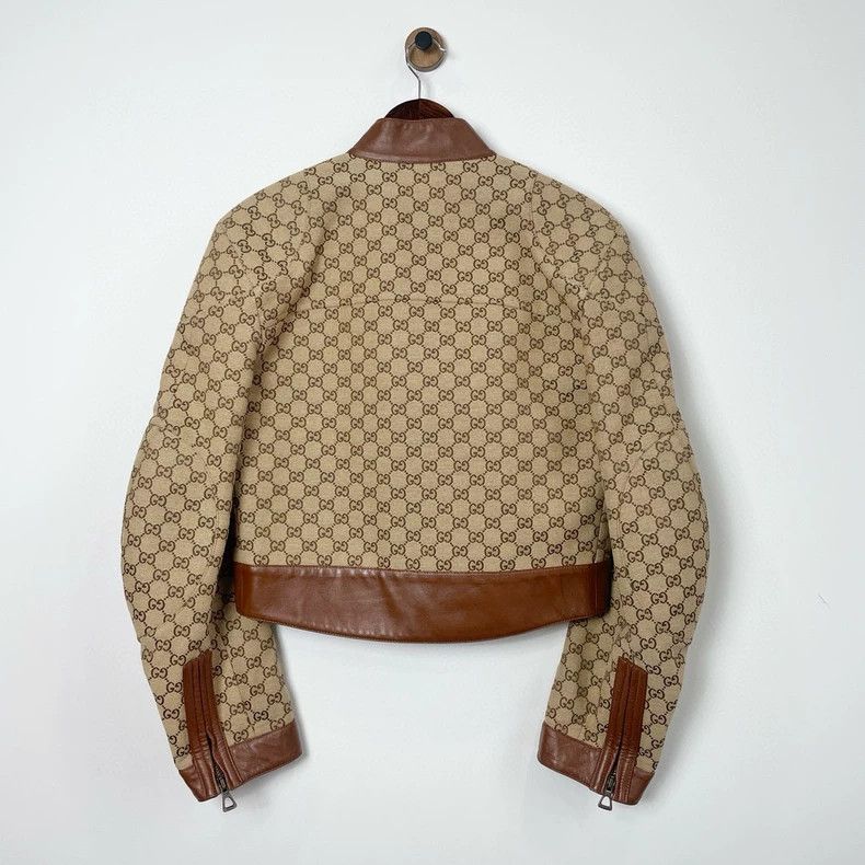 Gucci Gucci Logo letter print short round neck zipper long sleeve Size US XS / EU 42 / 0 - 2 Thumbnail