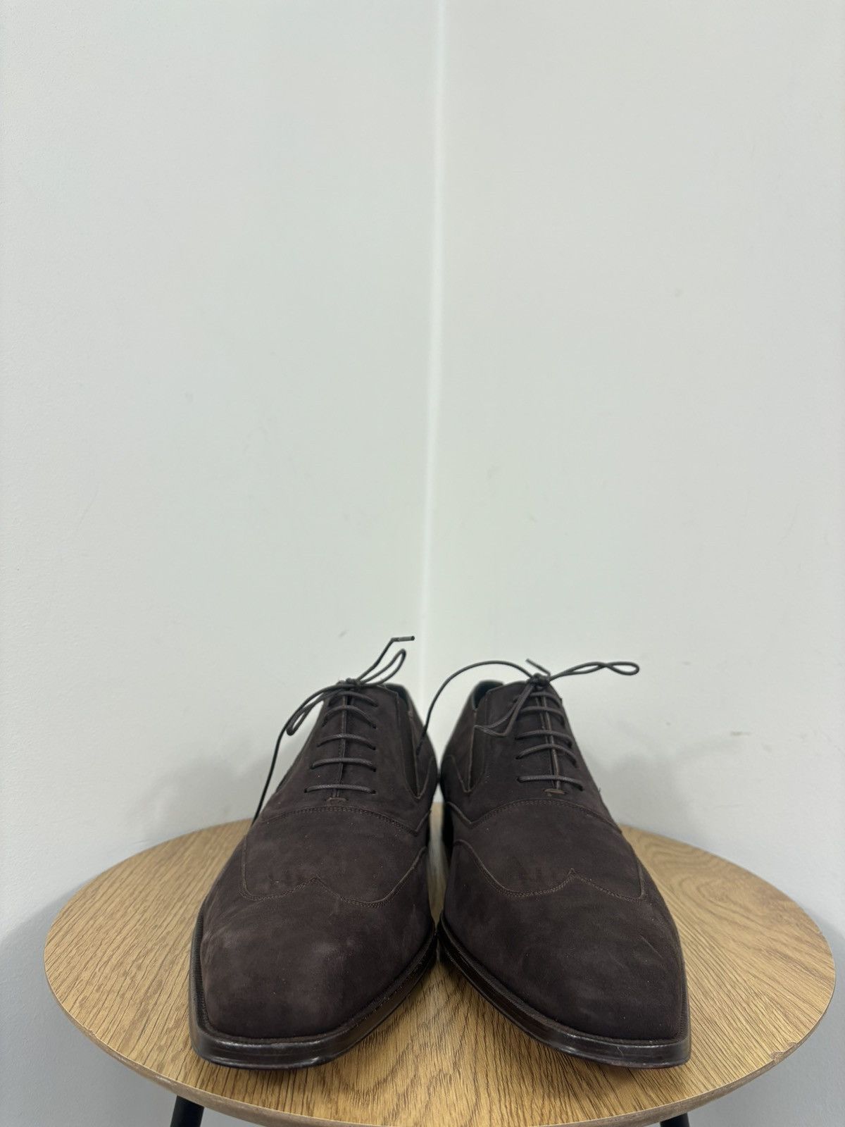 Mezlan Mezlan Hoffman Men’s NEW Brown Suede Leather Dress Shoes Size US 14 / EU 47 - 9 Thumbnail