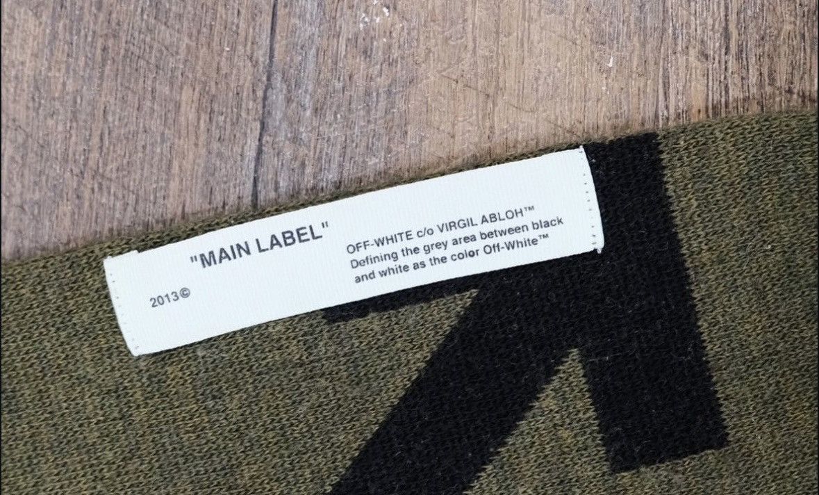 Off-White Off-White Arrows Scarf (Green) Size ONE SIZE - 2 Thumbnail