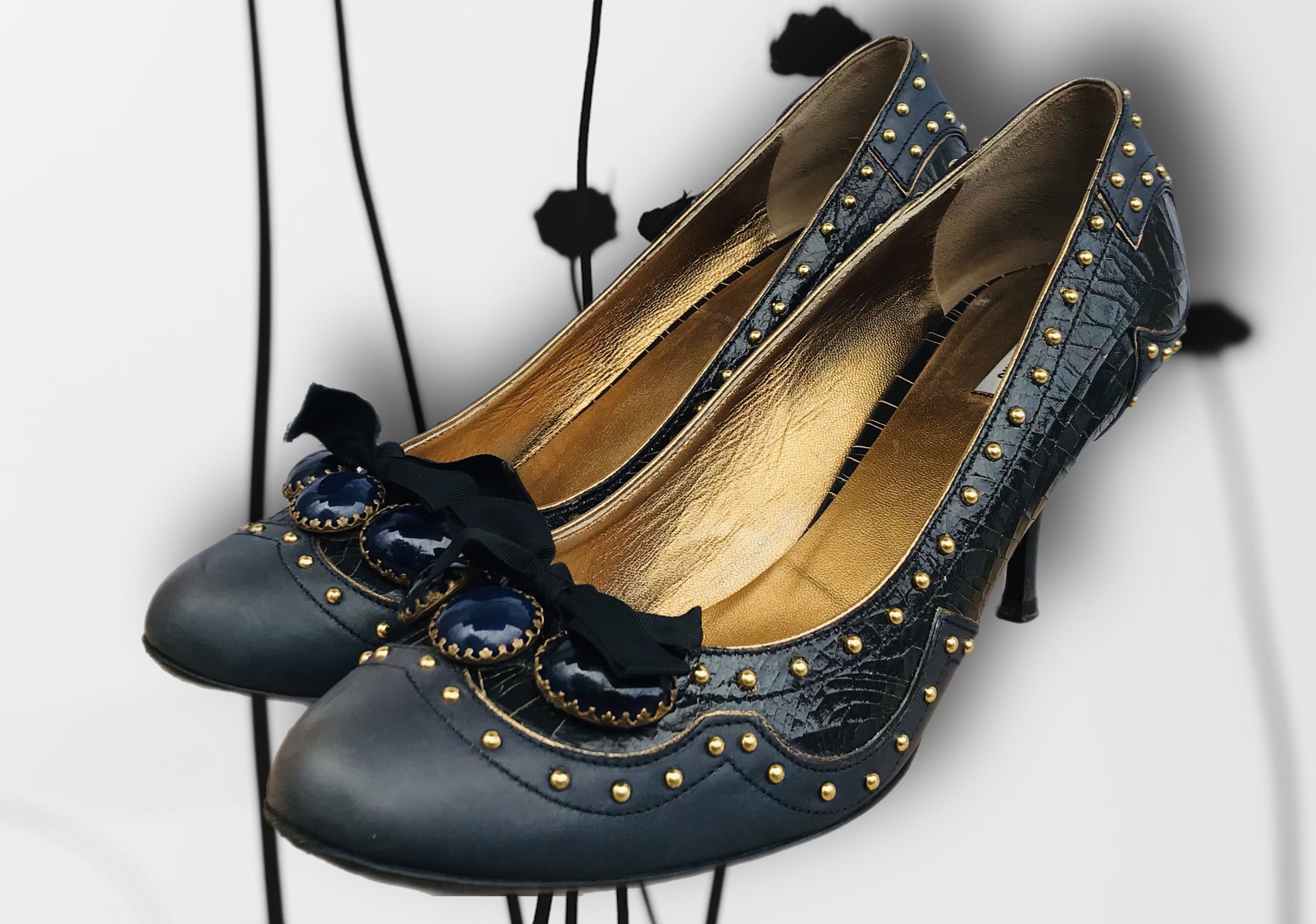 パンプス MIUMIU TYRIAN PURPLE LEATHER PUMPS Miu Miu Tyrian Purple Leather Pumps | Grailed
