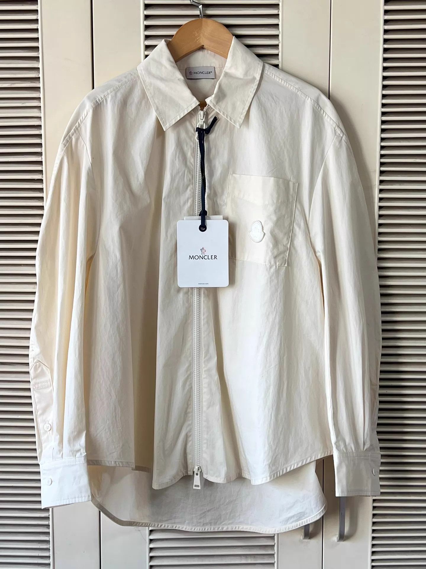 Moncler Moncler Women's Ivory Long-Sleeve Shirt 38 Size XS / US 0-2 / IT 36-38 - 1 Thumbnail