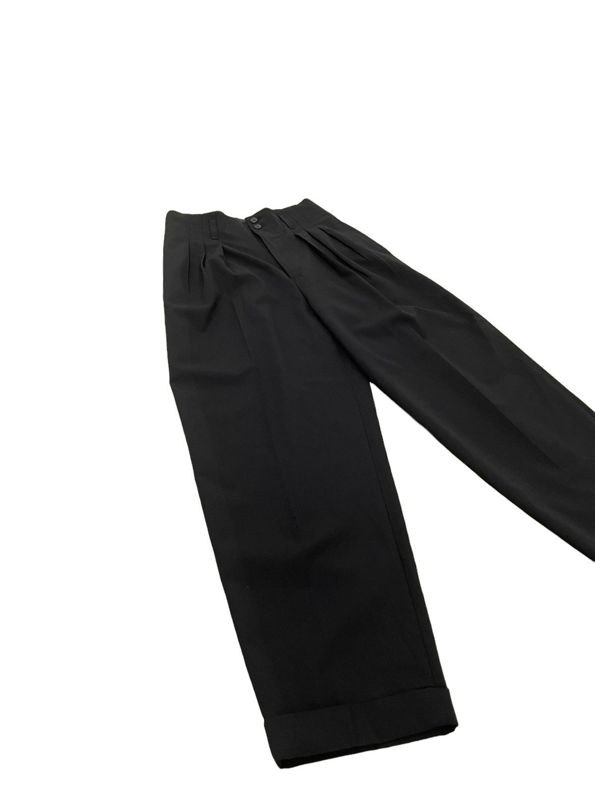 Japanese Brand Wide Wool Trouser Comme Ca Du Mode Balloon 8🟦6 Size US 28 / EU 44 - 2 Thumbnail