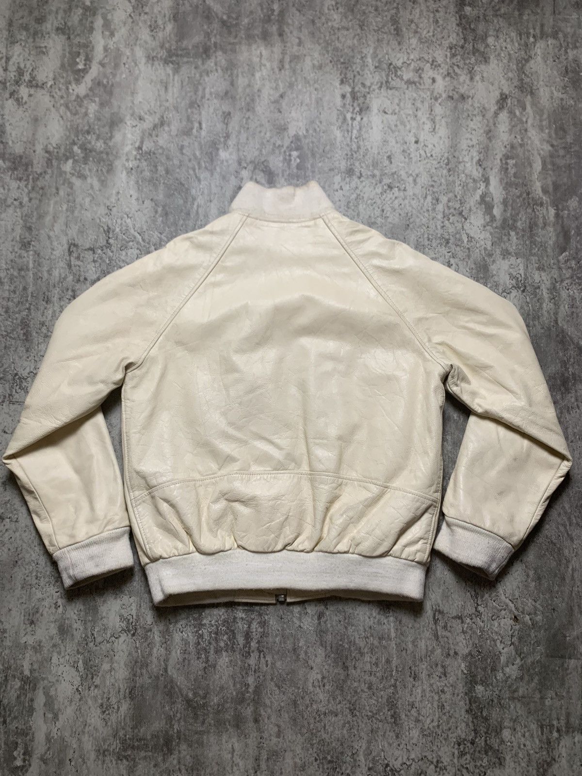 Avirex Broken White Liugoo Leather Bomber Jacket Size US XXL / EU 58 / 5 - 3 Thumbnail