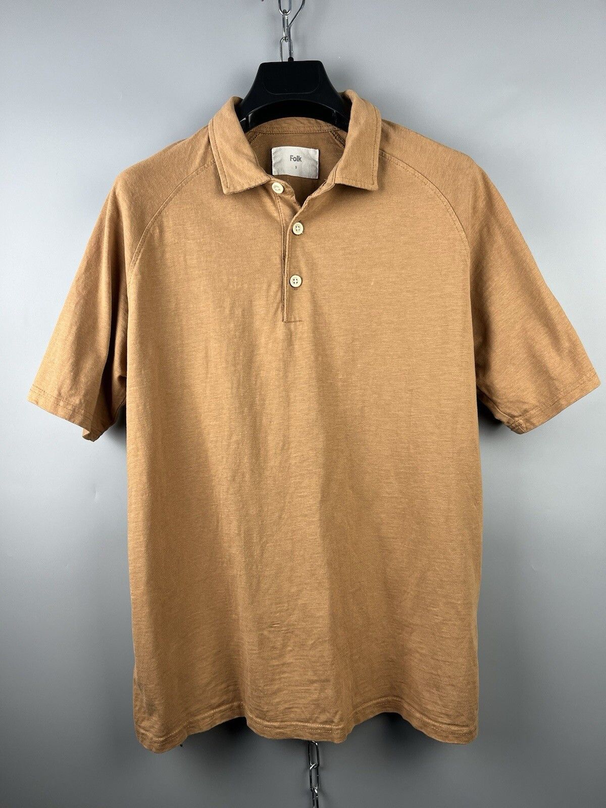 Folk Folk Mens Cotton Casual Short Sleeve Casual Polo Shirt Size US M / EU 48-50 / 2 - 1 Thumbnail
