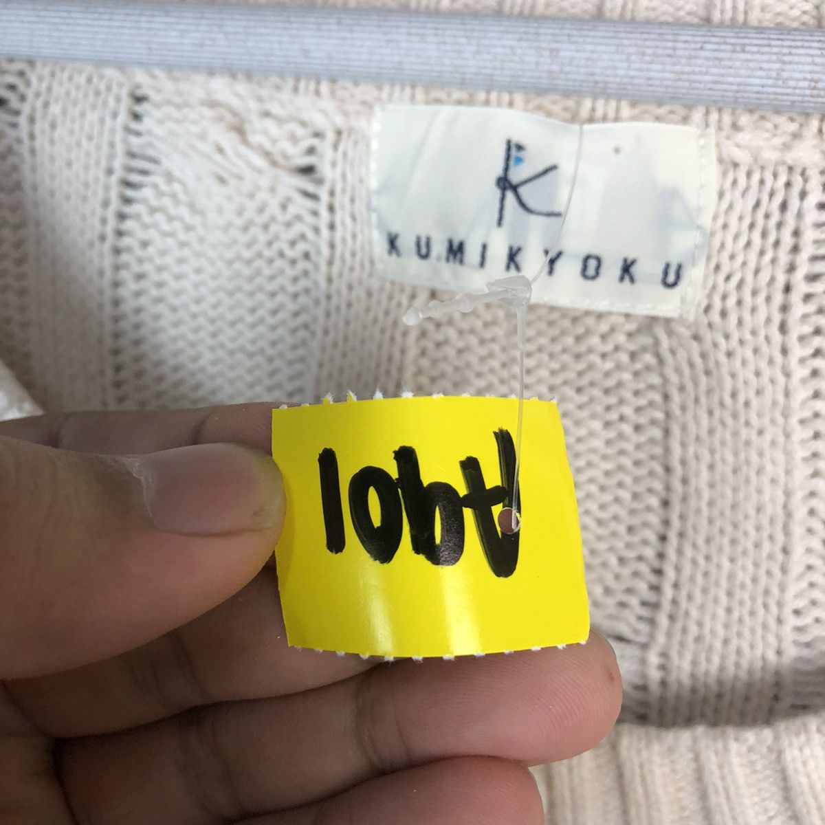 Homespun Knitwear × Japanese Brand × Vintage Kumik Yoko vintage Cream Knitwear #A901 Size S / US 4 / IT 40 - 10 Thumbnail