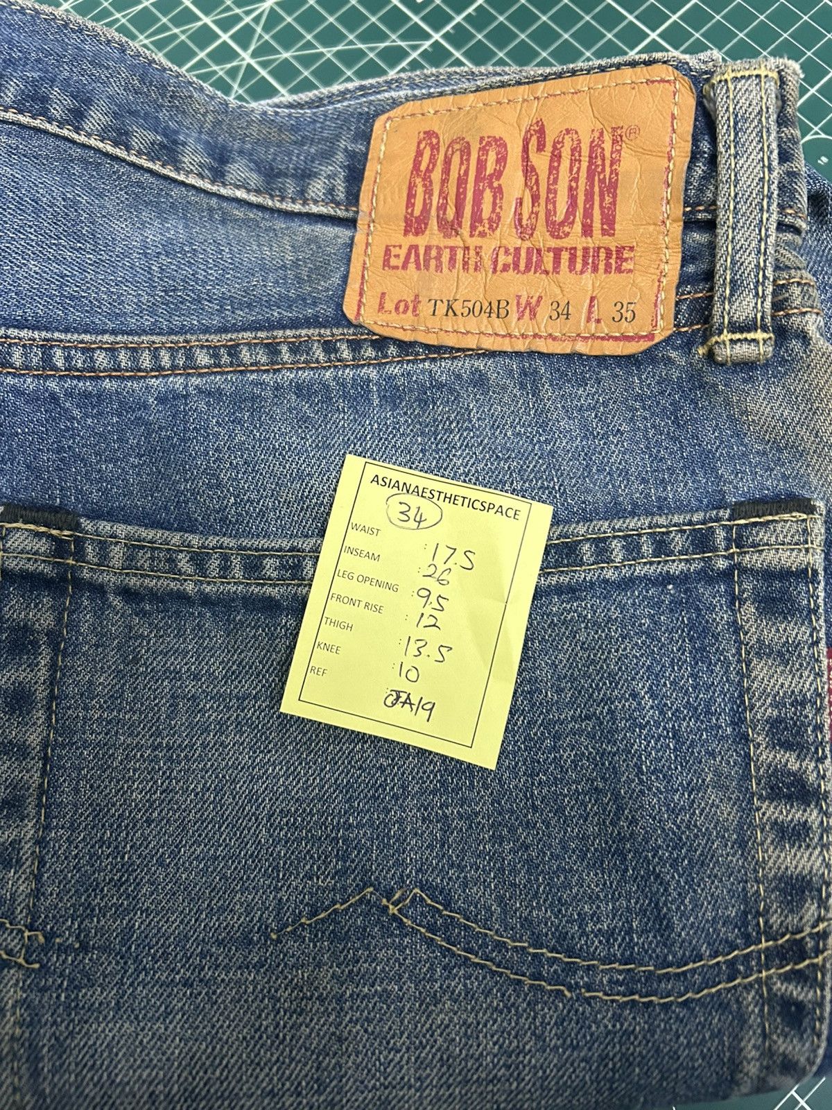GOSTAR DE FUGA 80s Baggy Bobson Mudwash Selvedge Denim Size US 34 / EU 50 - 18 Thumbnail