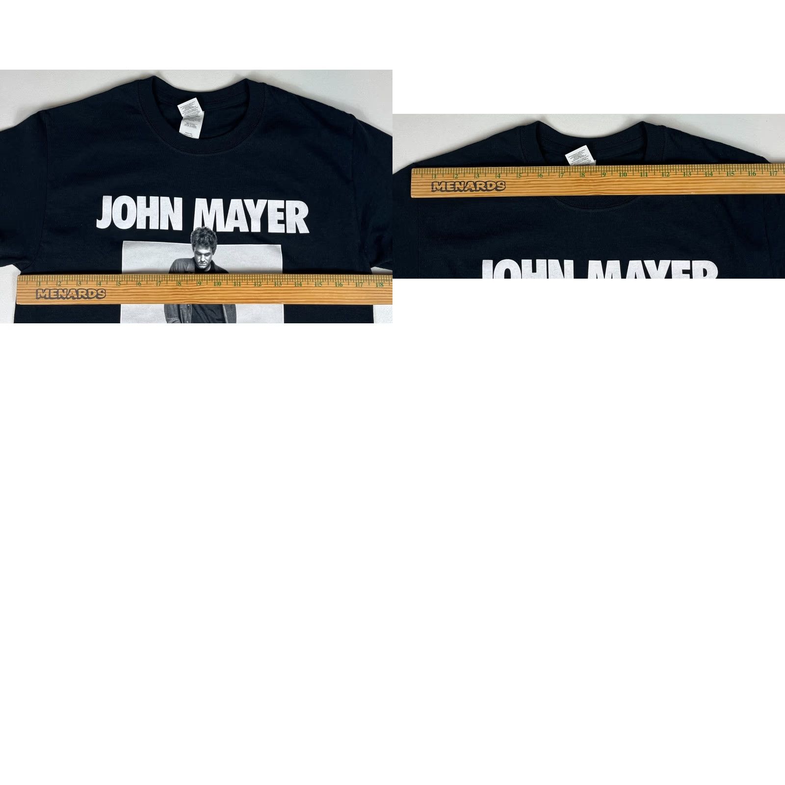 Gildan John Mayer World Tour 2019 T-Shirt Sz S Double-Sided Graphic Print Black Crew Neck Men’s Short Sleeve Cotton Gildan 2010-2019 Vintage? Size US S / EU 44-46 / 1 - 8 Thumbnail