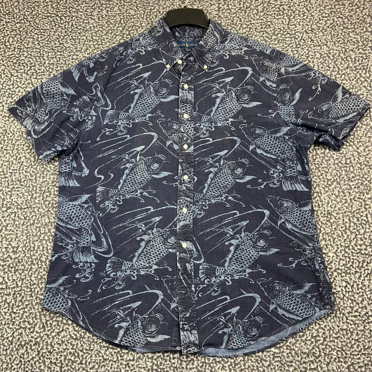 Ralph Lauren Ralph Lauren Button Down Shirt Men XXL SlimFit KoiFish Print Size US XXL / EU 58 / 5 - 1 Thumbnail