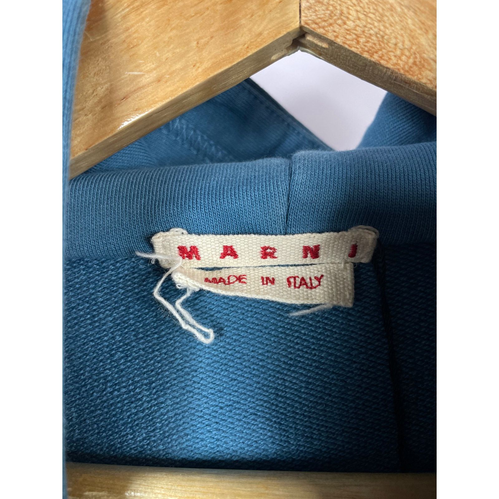 Marni Marni Blue Flower Sleeveless Hoodie Size US L / EU 52-54 / 3 - 4 Thumbnail