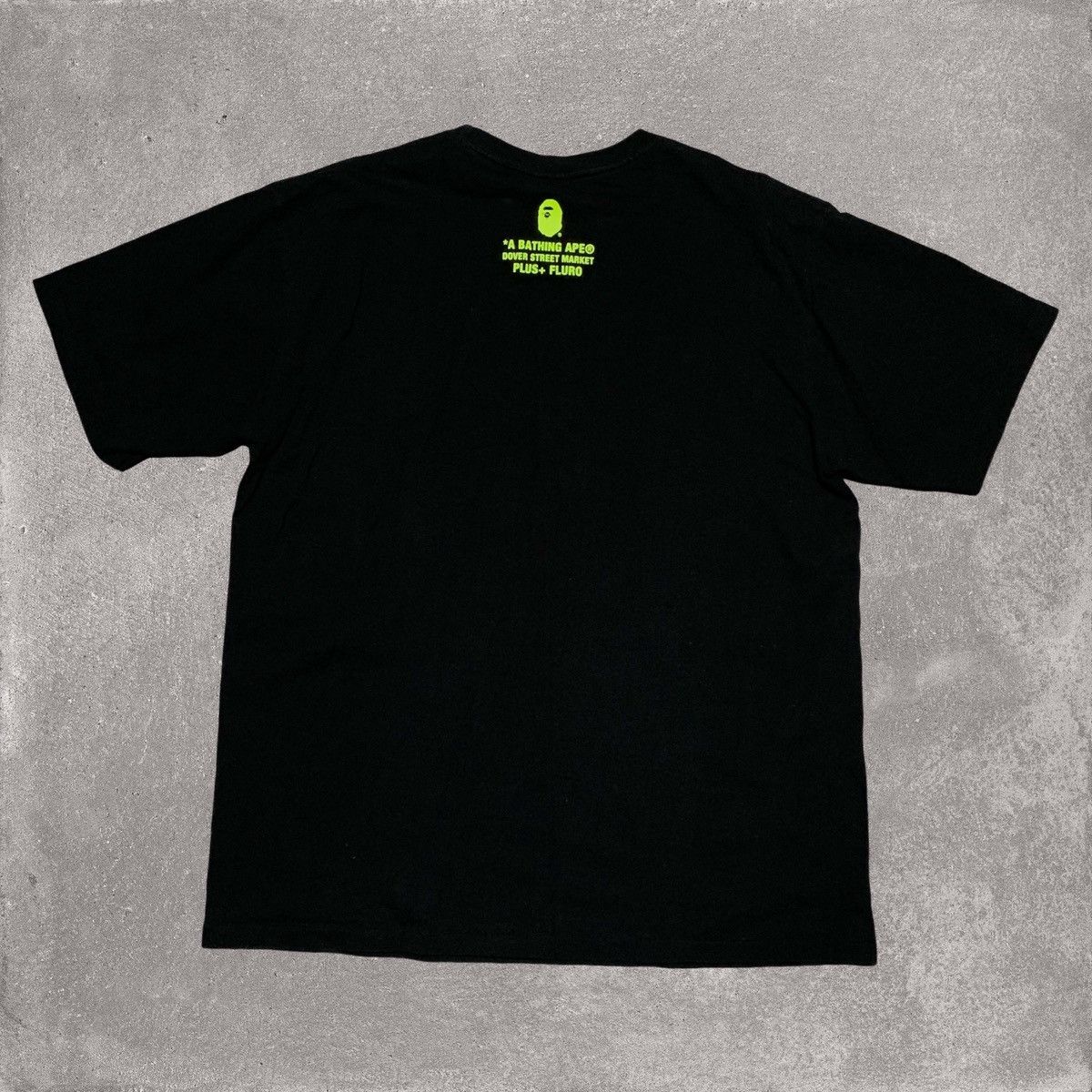 Bape Bape XL Dover Street Market Plus Fluro Graphic Black Tee Size US XL / EU 56 / 4 - 2 Thumbnail