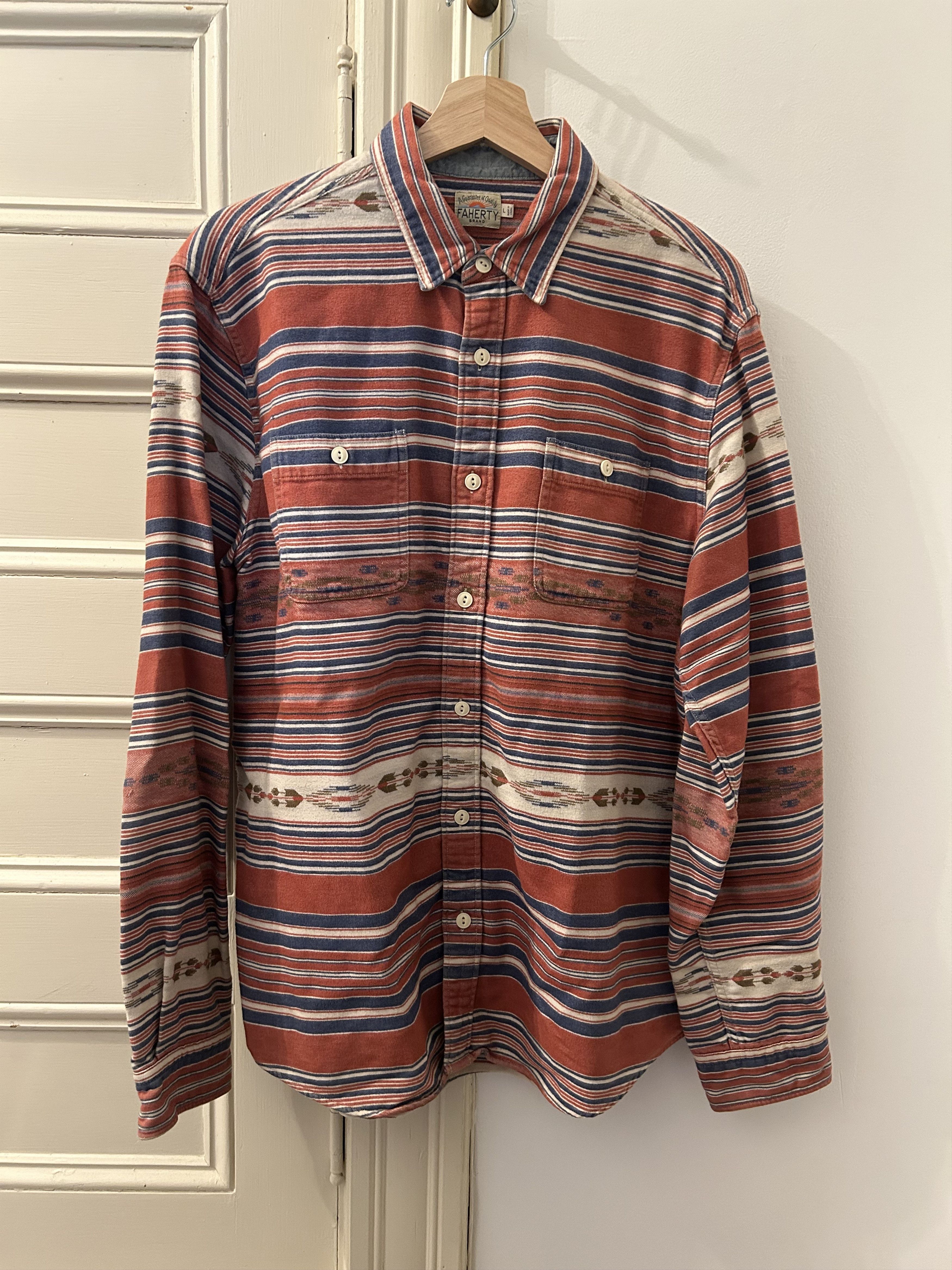 Faherty Faherty Western Shirt Size US L / EU 52-54 / 3 - 1 Thumbnail