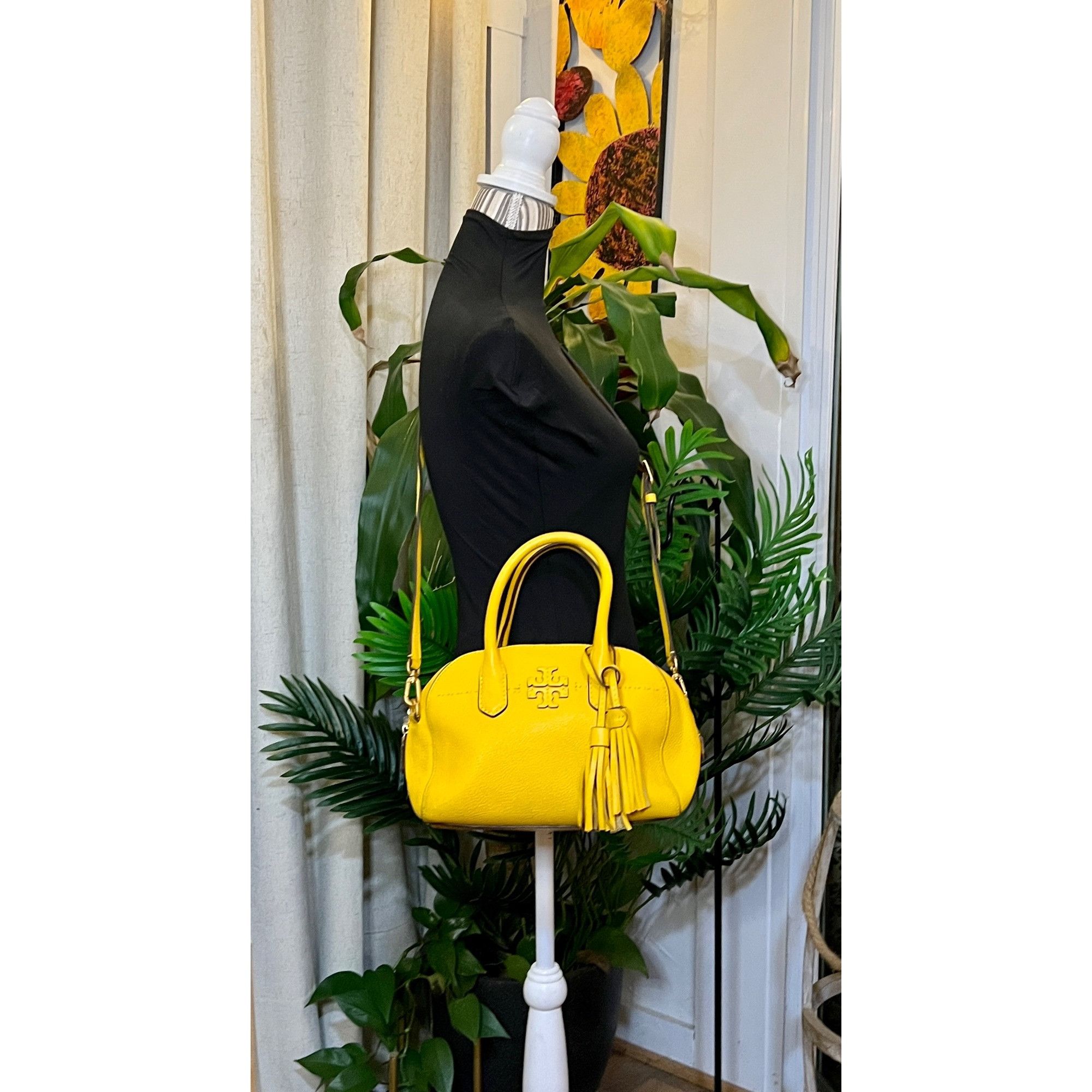 Tory Burch ✺✺ AUTHENTIC TORY BURCH CANARY YELLOW MCGRAW HANDBAG ✺✺ Size ONE SIZE - 10 Thumbnail