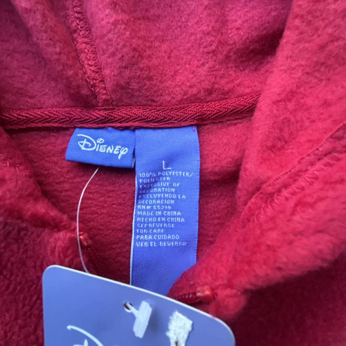 Disney Vtg Y2K Winnie The Pooh Disney Red Full-Zip Fleece Jacket Size US L / EU 52-54 / 3 - 4 Thumbnail
