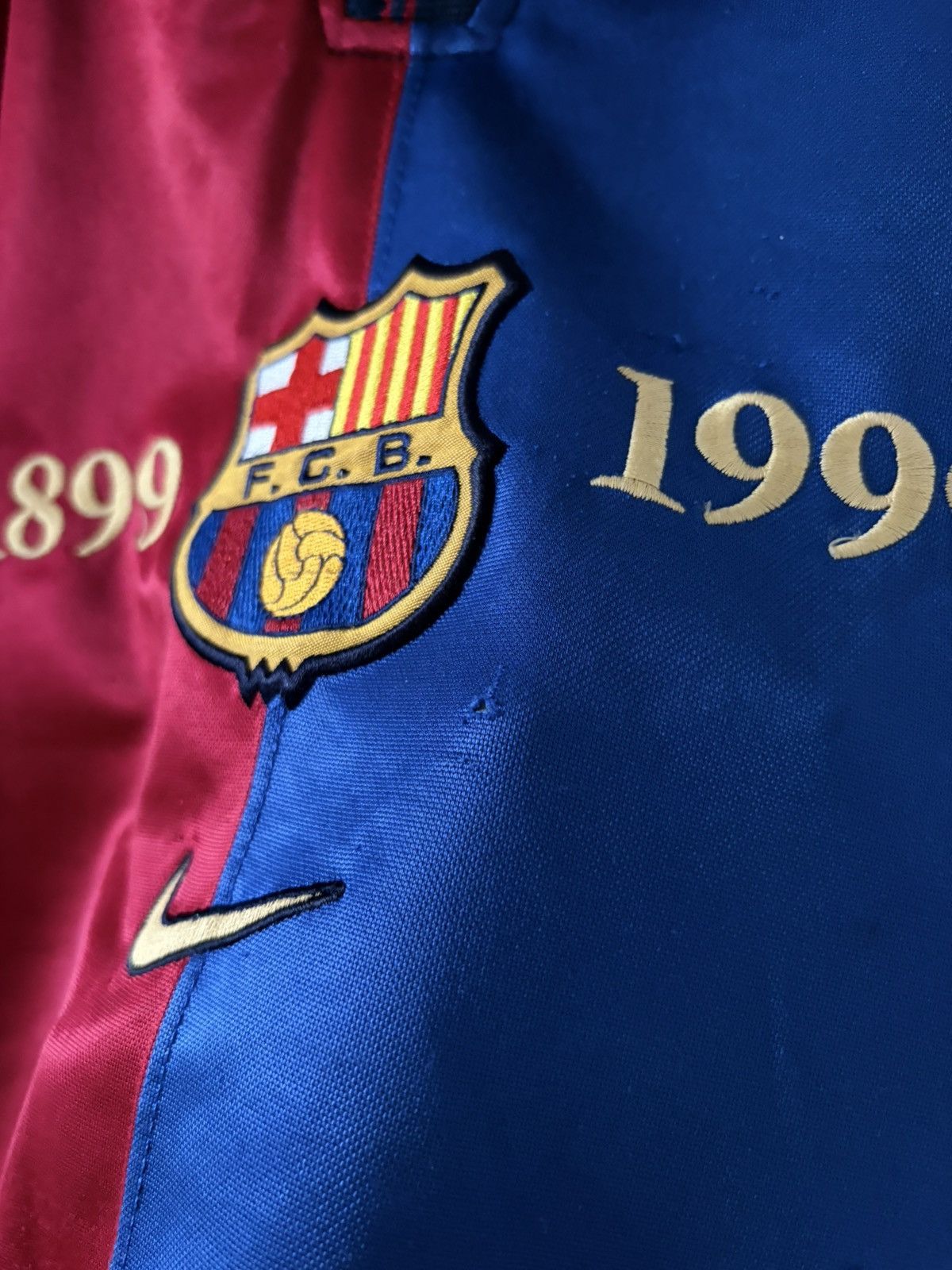 Barcelona nike 1999/2000 domowa vintage — zdjęcie 3